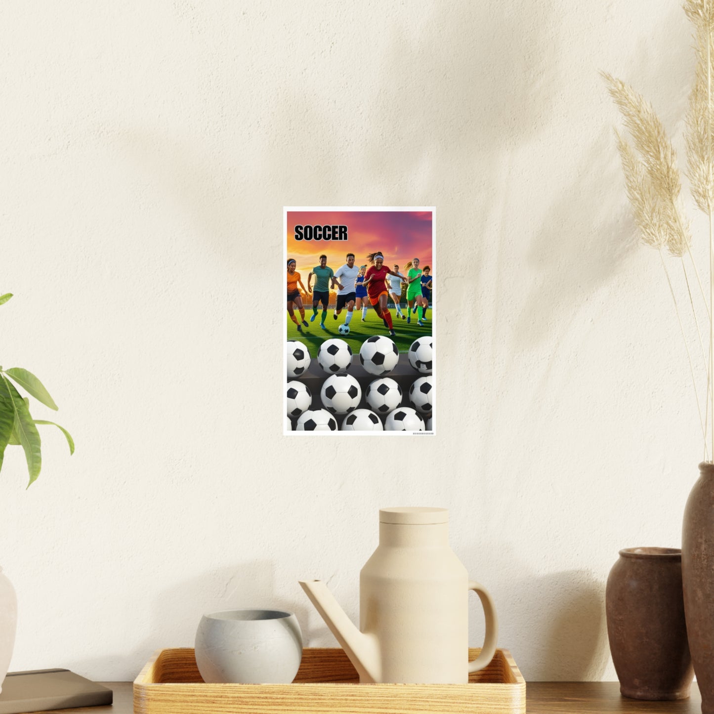 Soccer 2 (AI created) / Photo Art Paper Posters