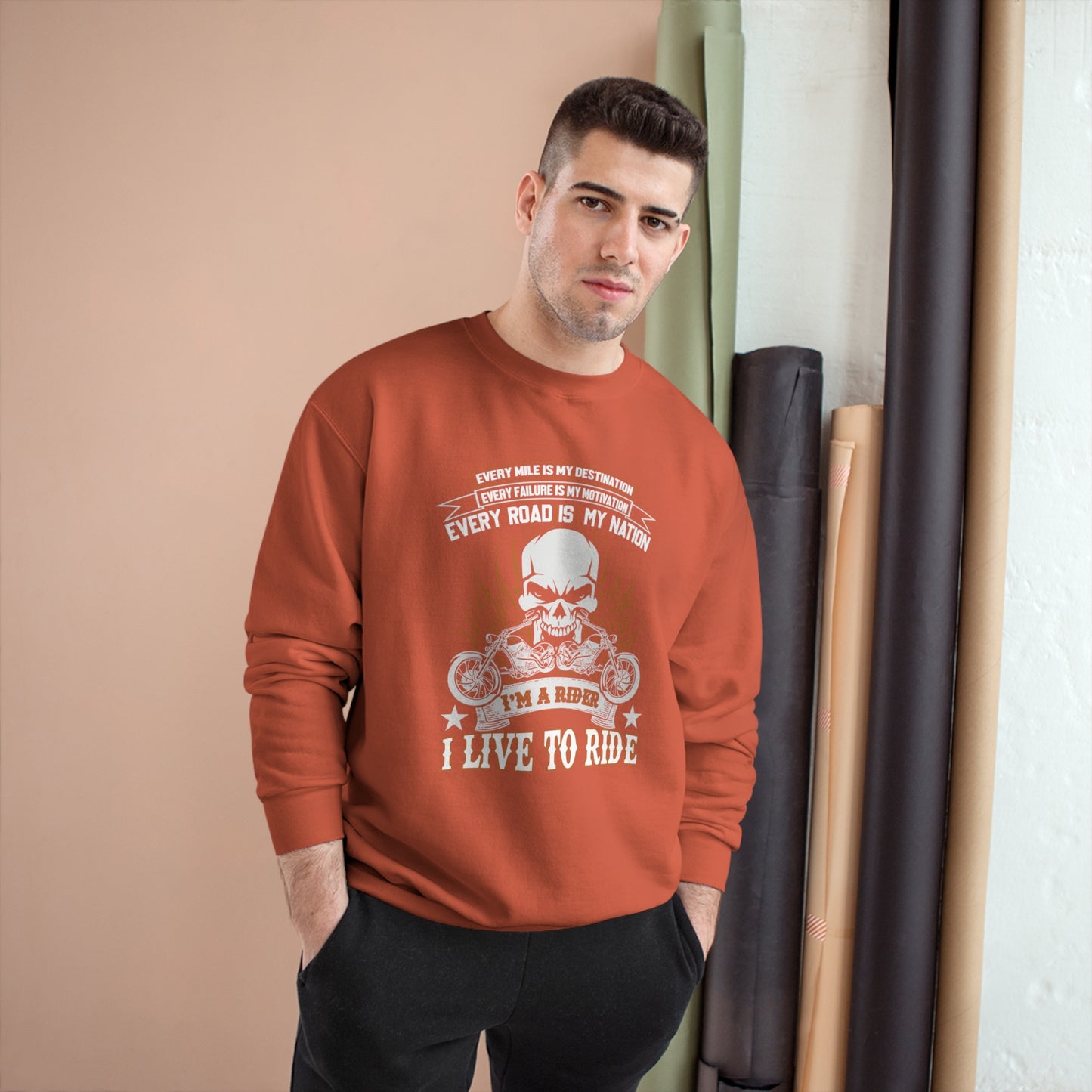 I live to Ride / Champion Sweatshirt