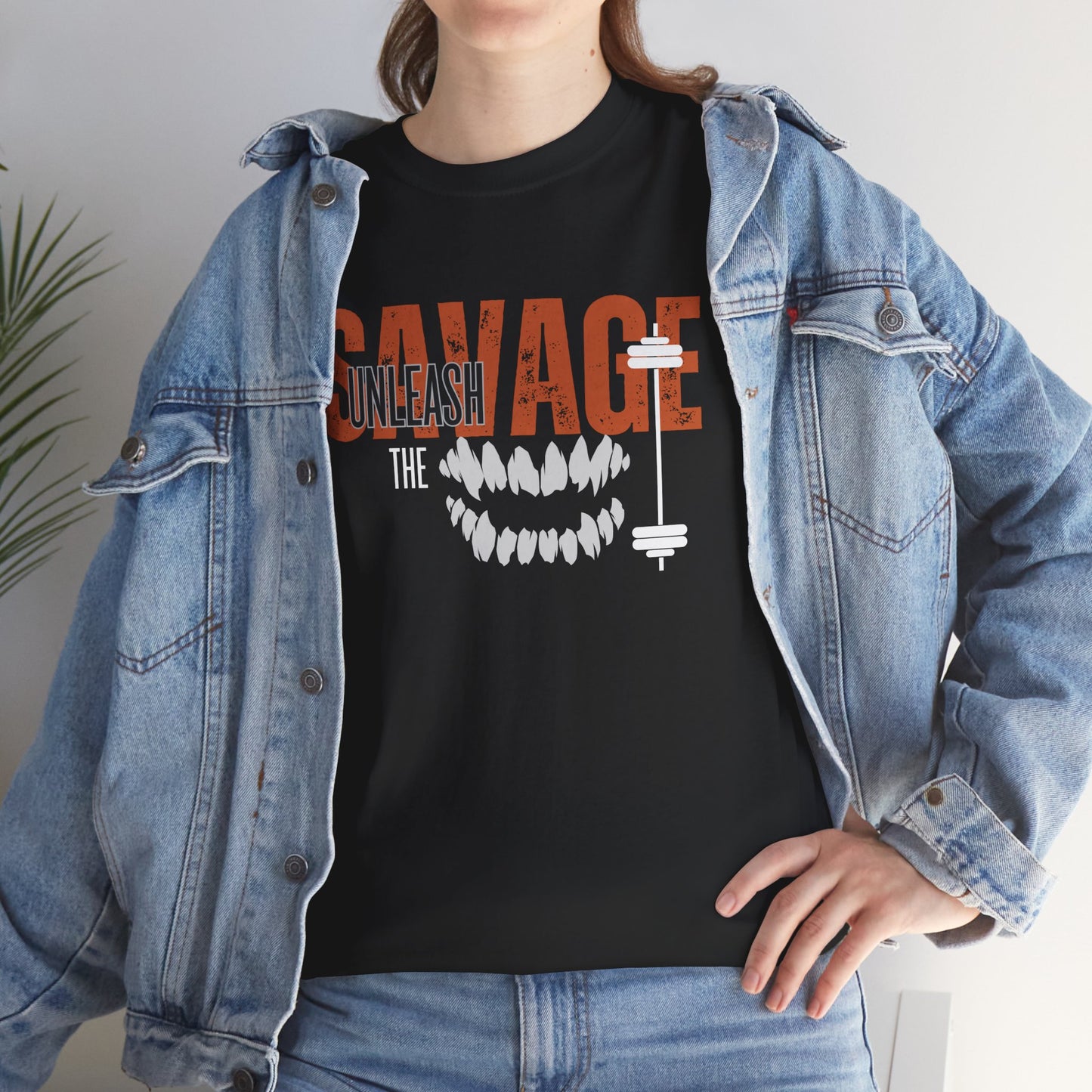 Unleash the Savage Unisex Heavy Cotton Tee
