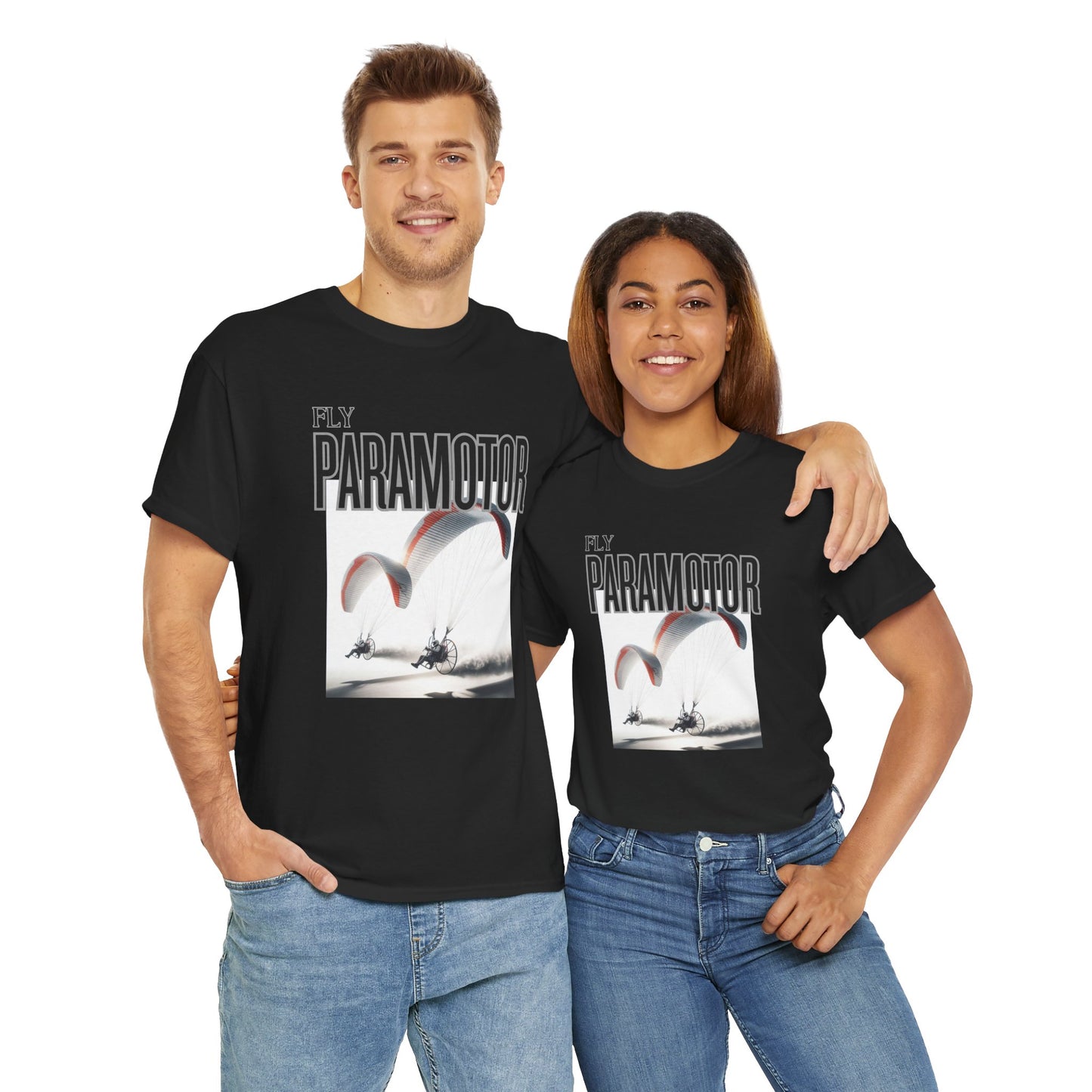 Fly Paramotor Unisex Heavy Cotton Tee