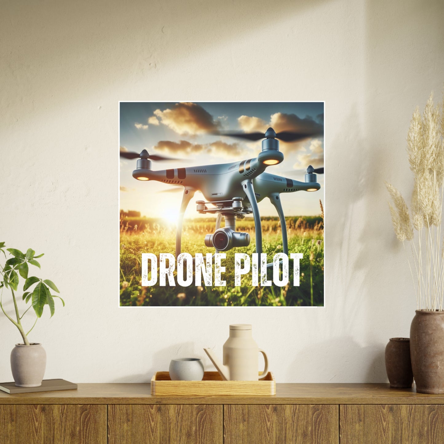 Drone Pilot 1 (AI created) / Photo Art Paper Posters