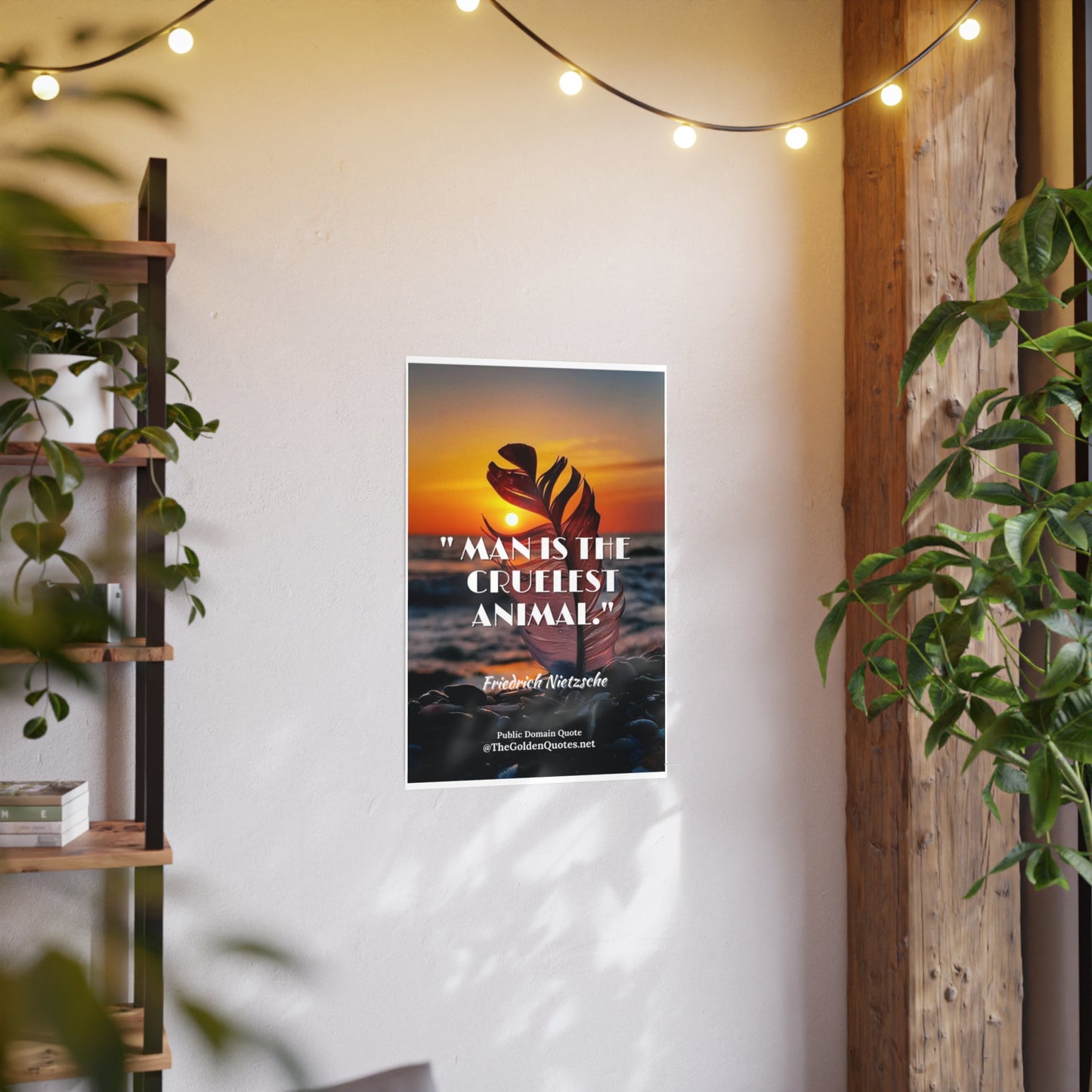 Man is the cruelest animal / Photo Art Paper Posters