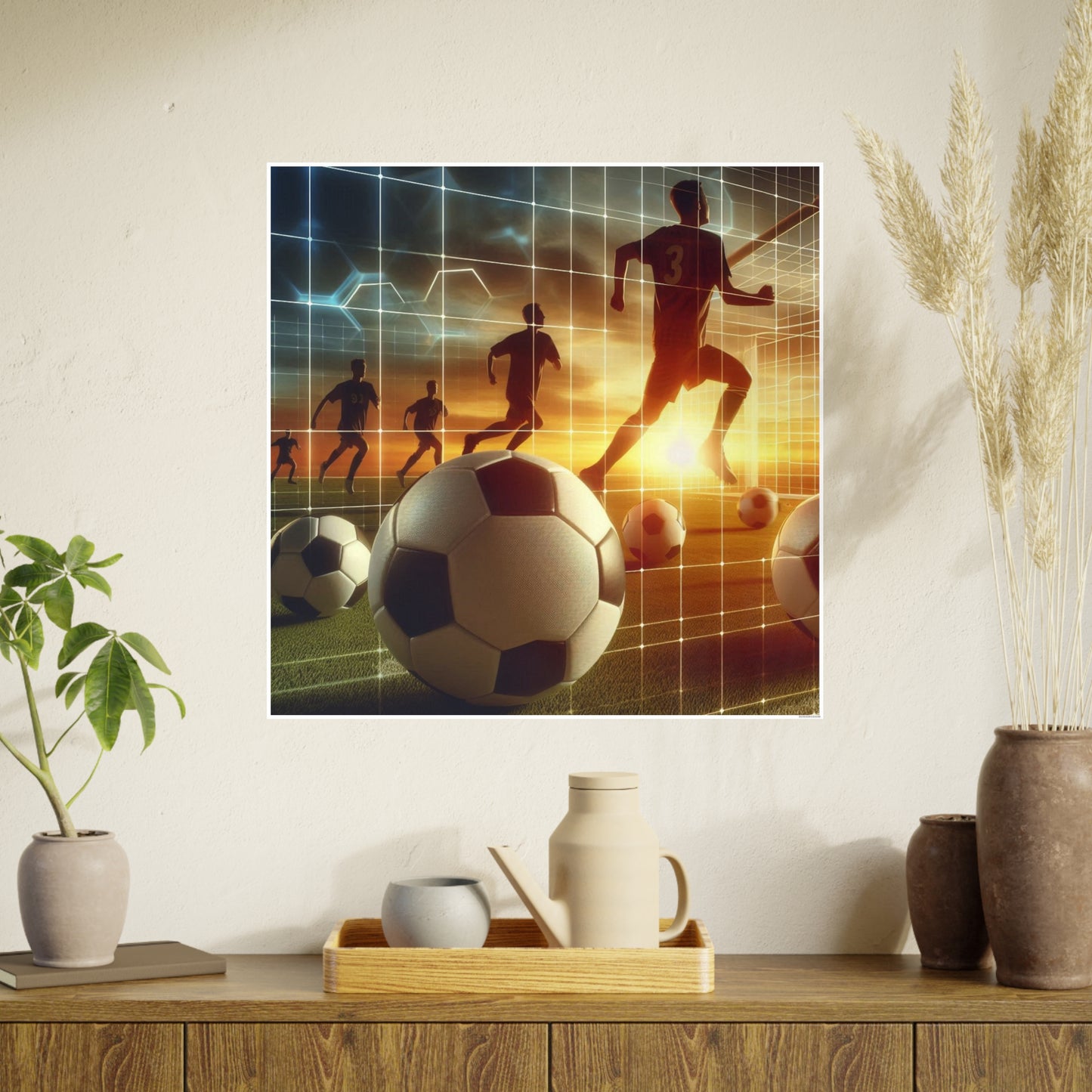 Soccer (AI created) / Photo Art Paper Posters