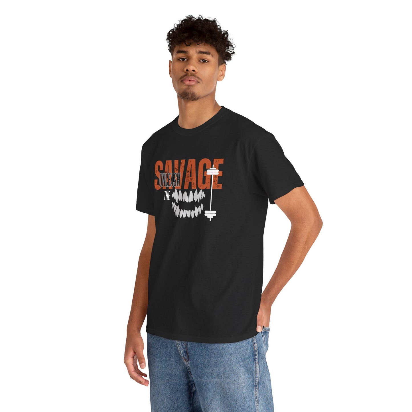 Unleash the Savage Unisex Heavy Cotton Tee