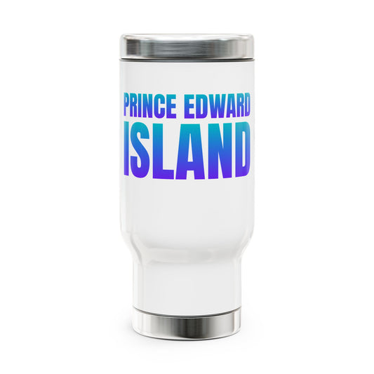 Prince Edward Island / Stainless Steel Travel Mug with Handle, 14oz