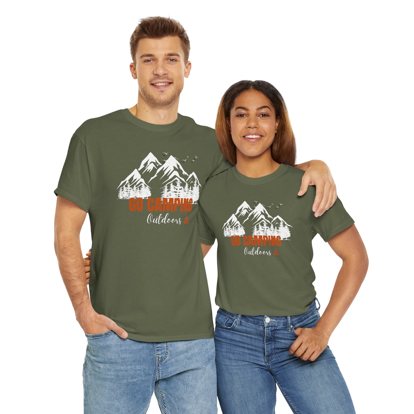 Go Camping Outdoors Unisex Heavy Cotton Tee