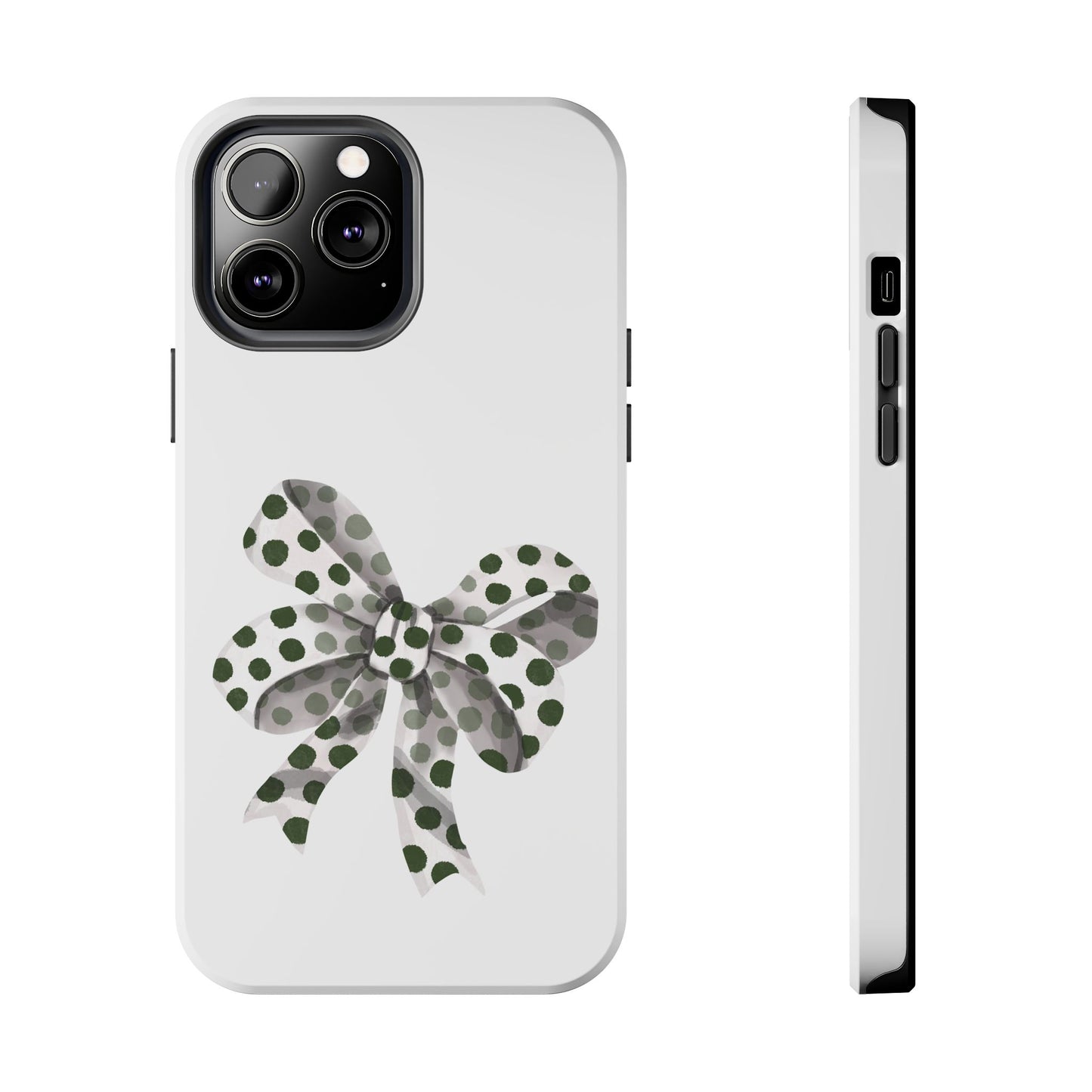 Polka dot bow / Tough Phone Cases