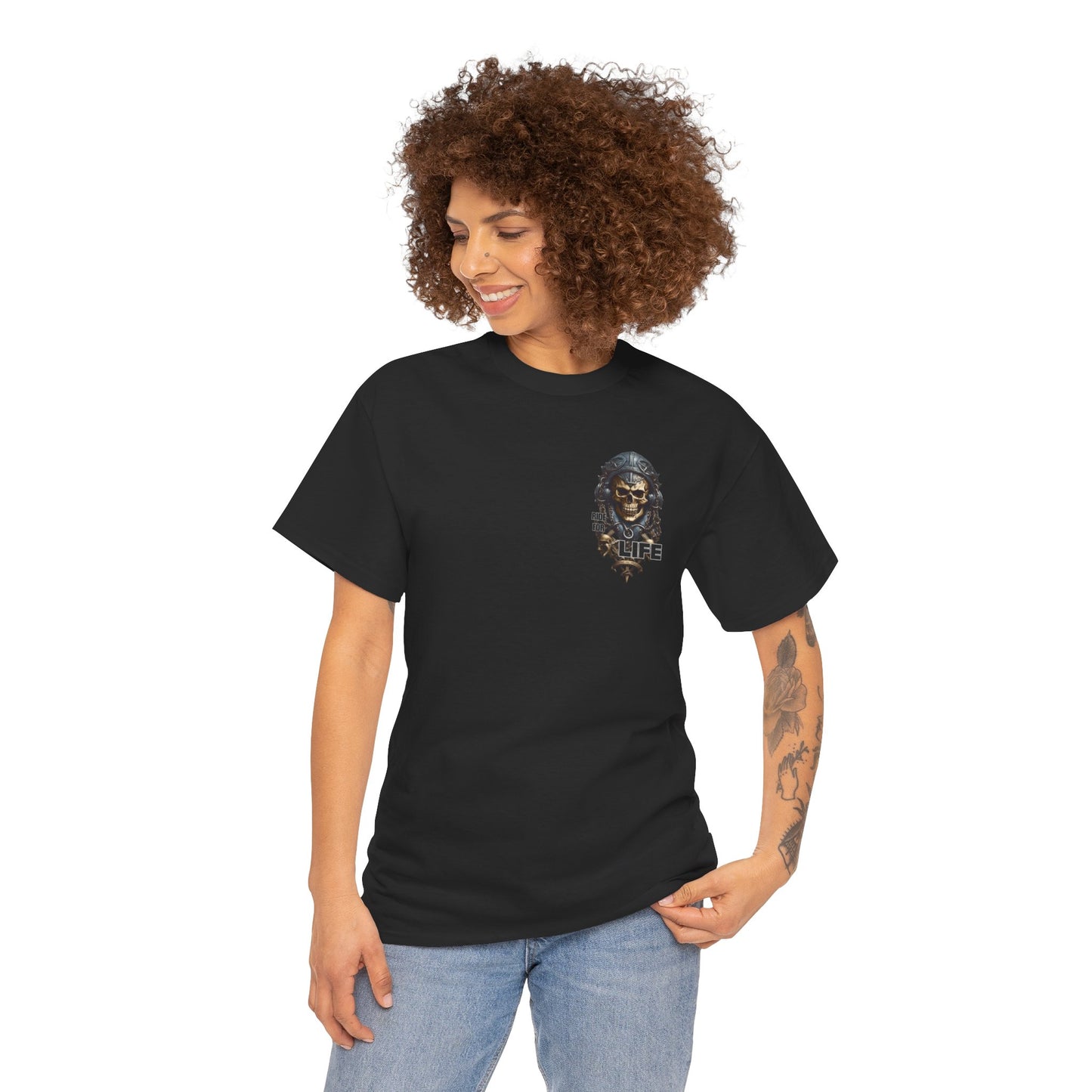 Ride for Life Unisex Heavy Cotton Tee (Made with AI)