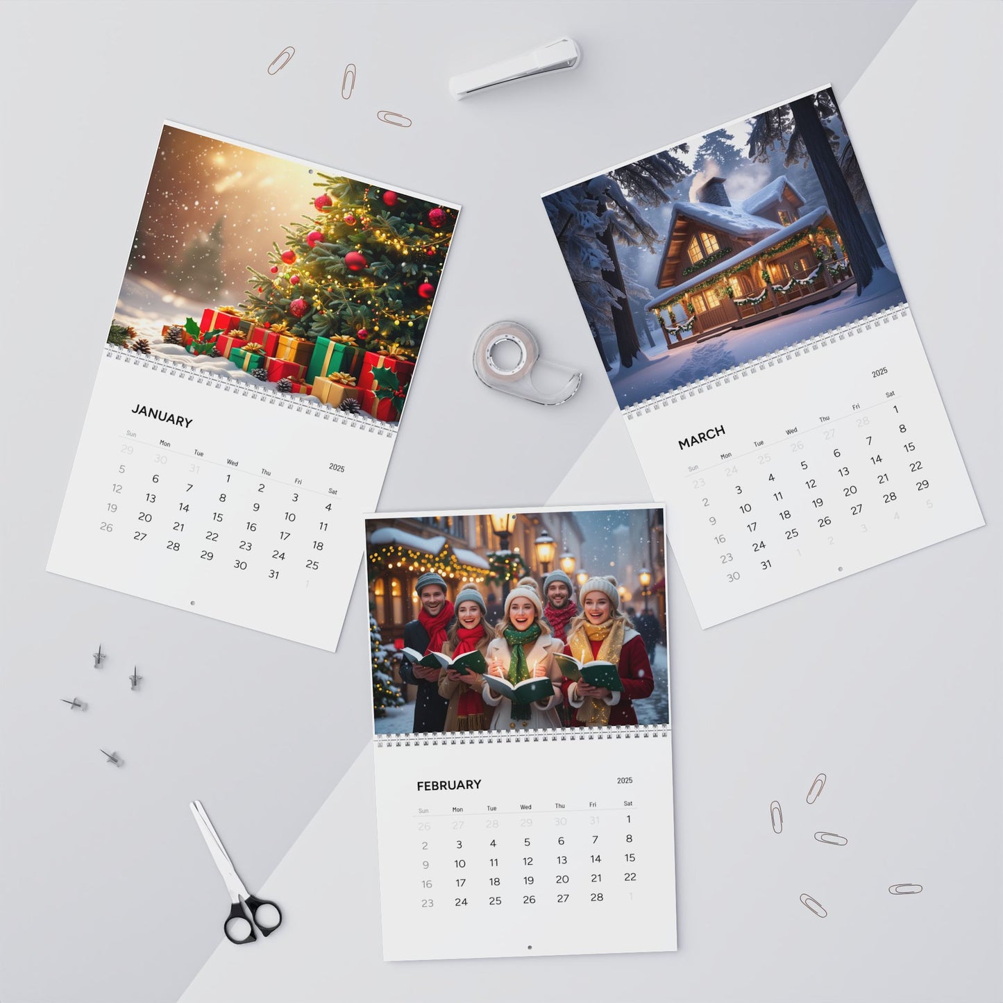 Christmas Calendar 2025 (AI Creations) / Wall Calendars (2025)