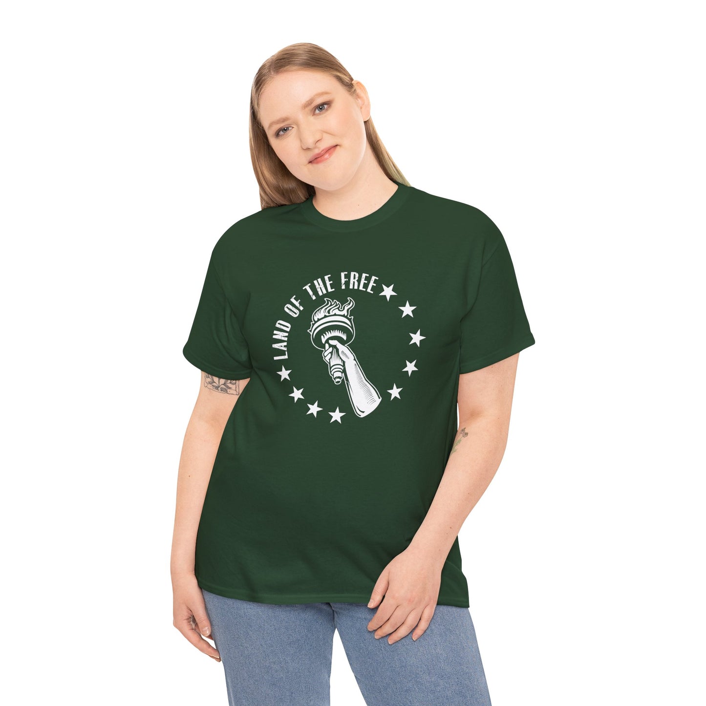 Land of the Free Unisex Heavy Cotton Tee