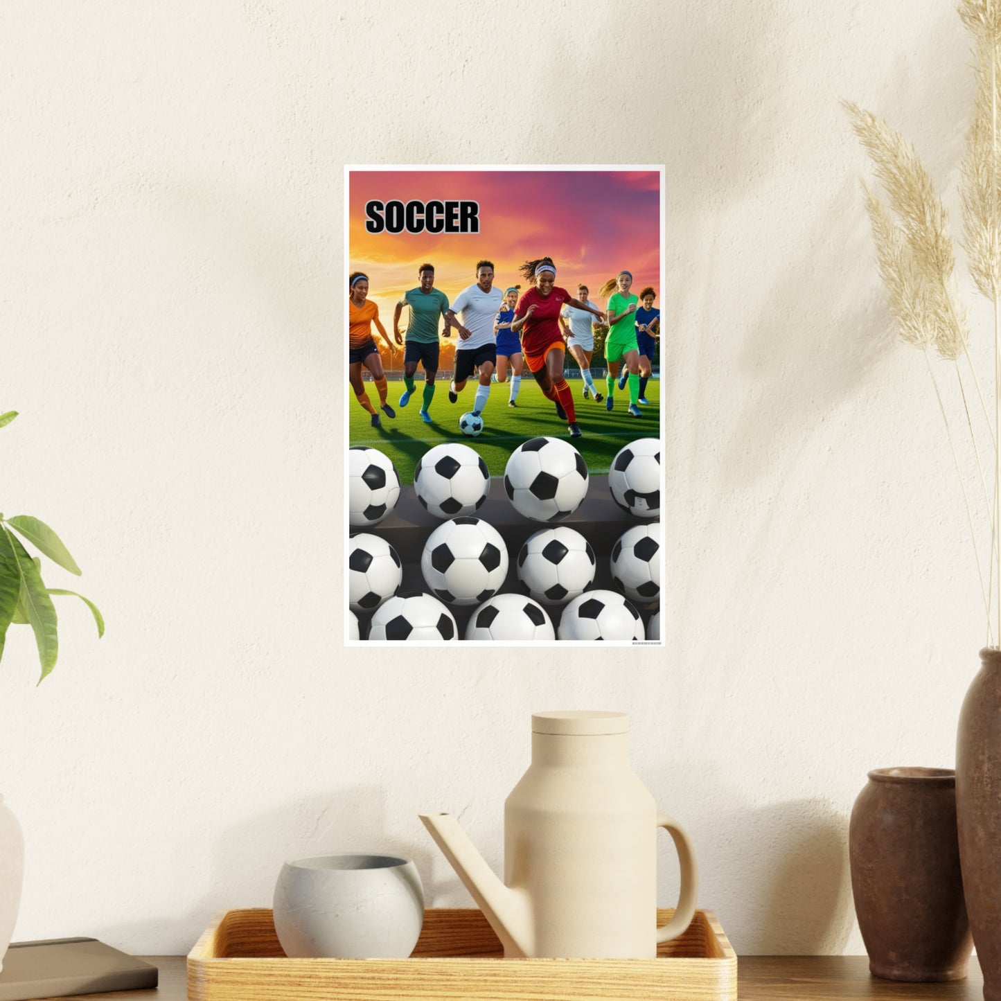 Soccer 2 (AI created) / Photo Art Paper Posters
