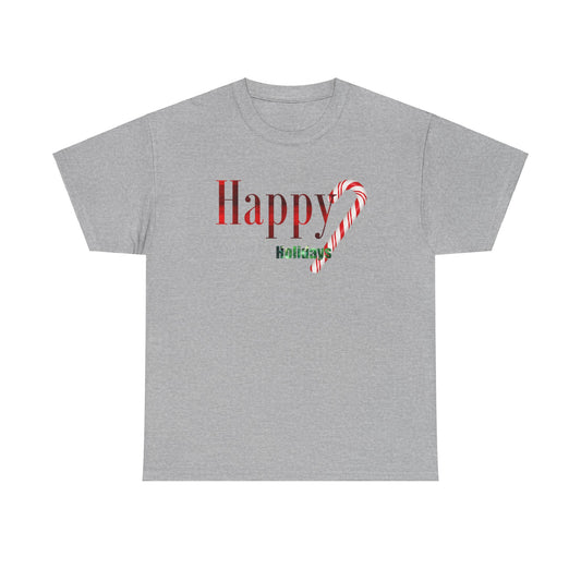 Happy Holidays Unisex Heavy Cotton Tee