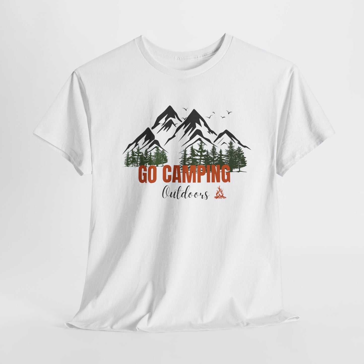 Go Camping Outdoors Unisex Heavy Cotton Tee