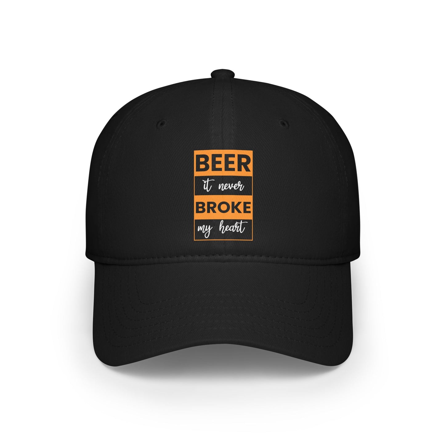 Beer, It never broke my heart / Low Profile Baseball Cap