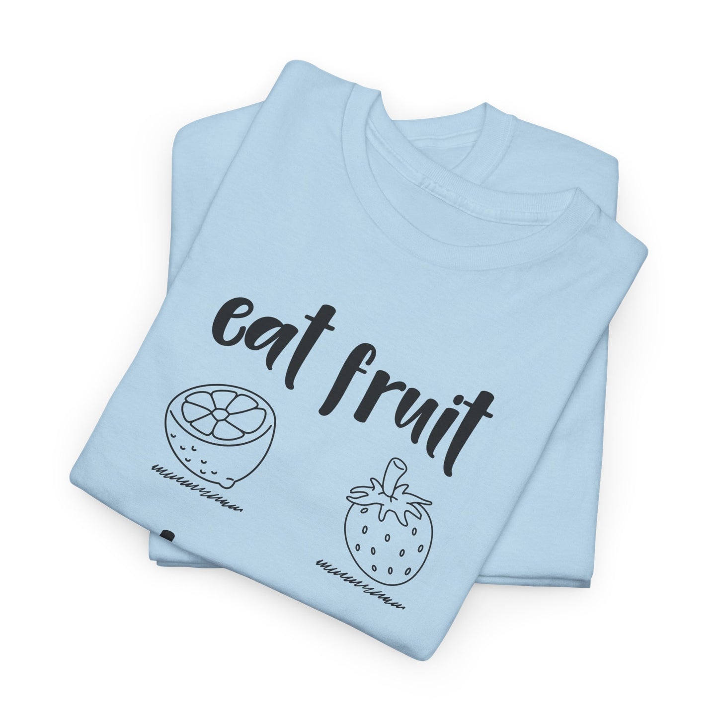 Vegan / Eat fruit not friends Unisex Heavy Cotton Tee