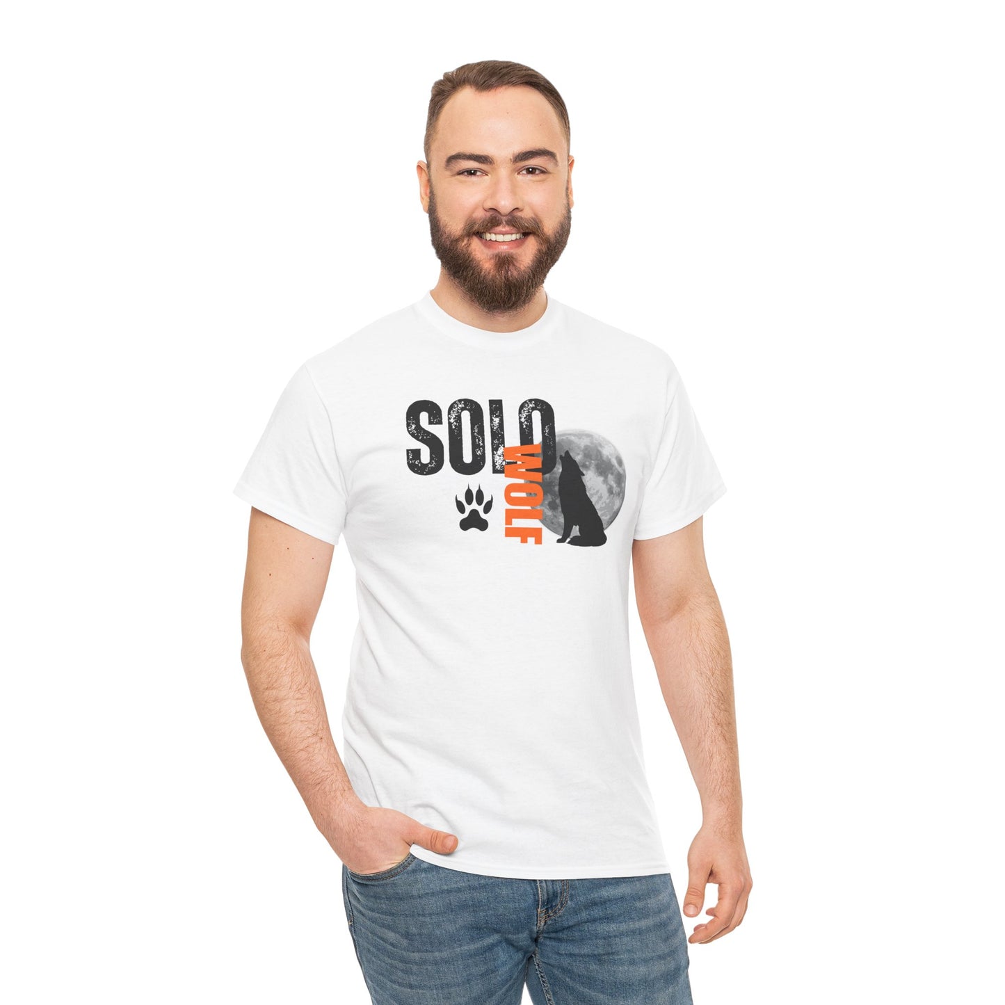 Solo Wolf Unisex Heavy Cotton Tee