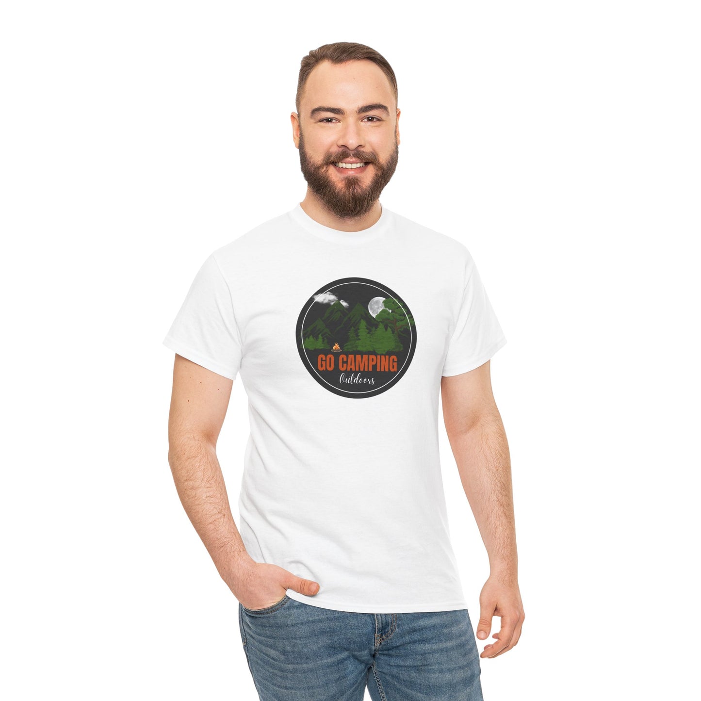 Go Camping Outdoors Unisex Heavy Cotton Tee