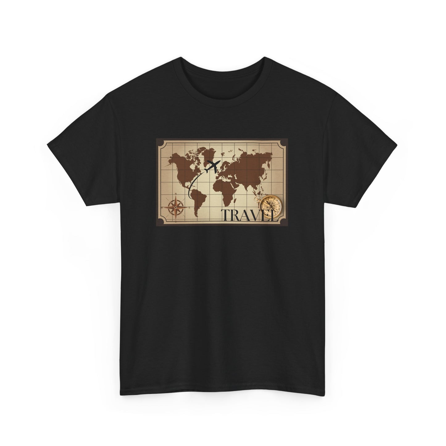 Travel Unisex Heavy Cotton Tee (Made with AI)