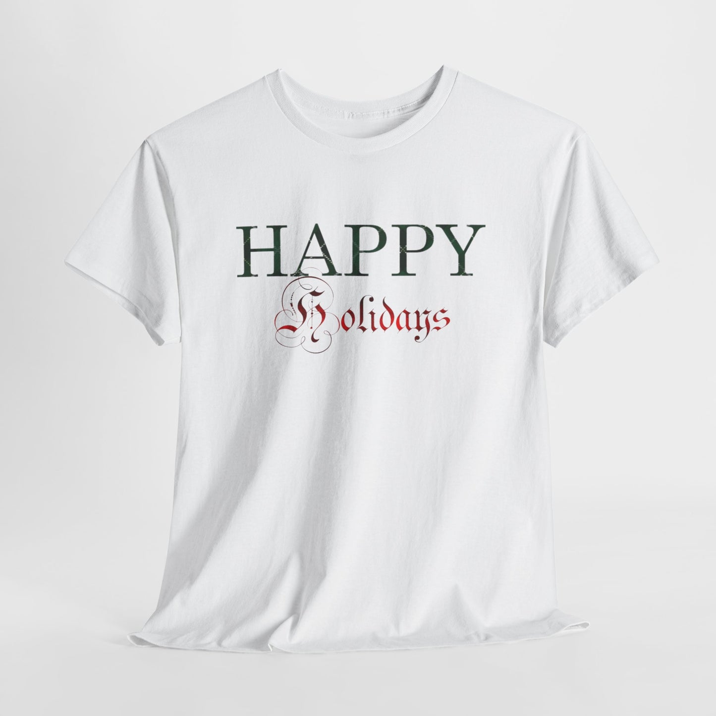 Happy Holidays Unisex Heavy Cotton Tee