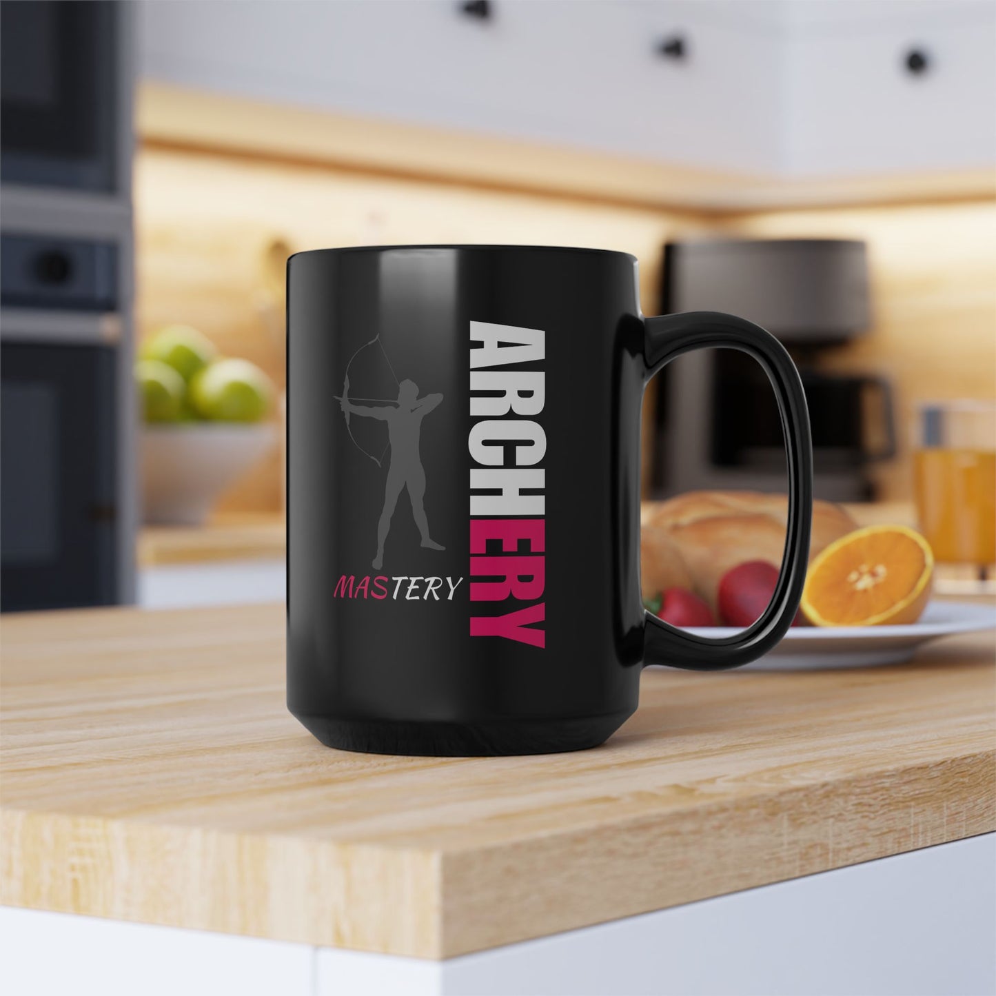 Archery Mastery / Black Mug, 15oz