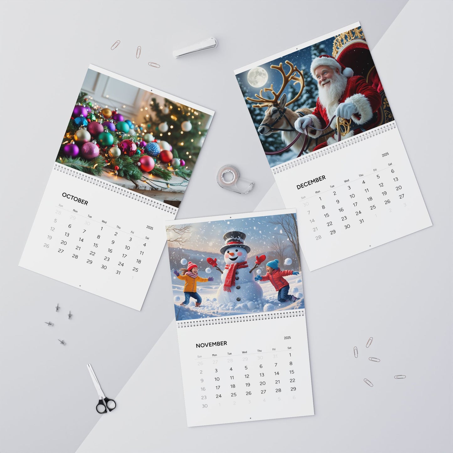 Christmas Calendar 2025 (AI Creations) / Wall Calendars (2025)