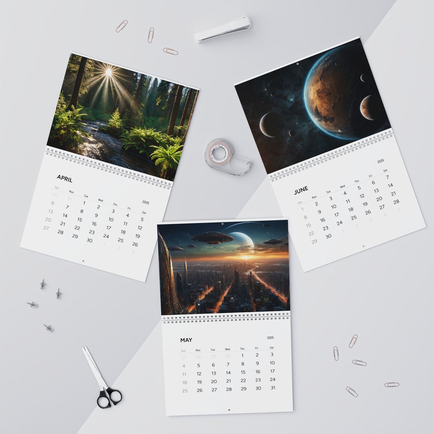 Beautiful AI Creations 1 / Wall Calendars (2025)