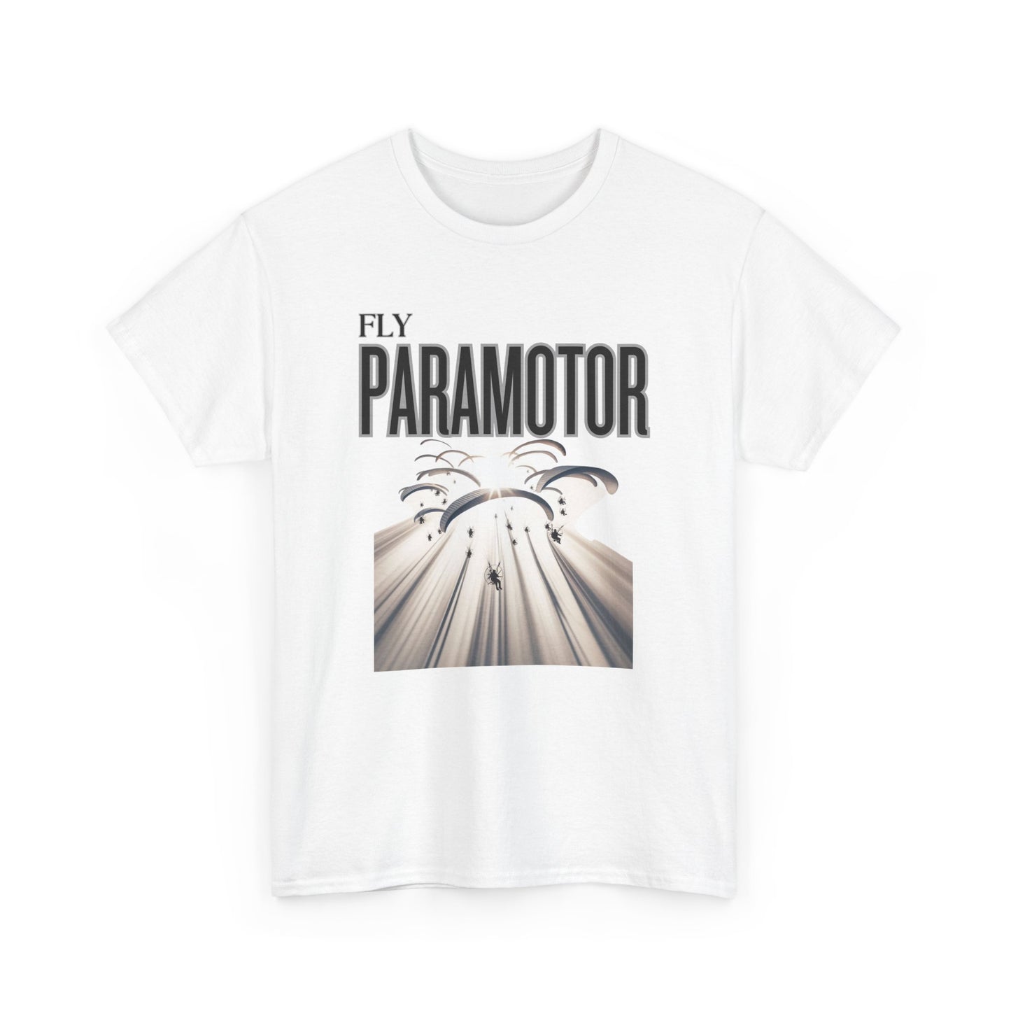 Fly Paramotor Unisex Heavy Cotton Tee