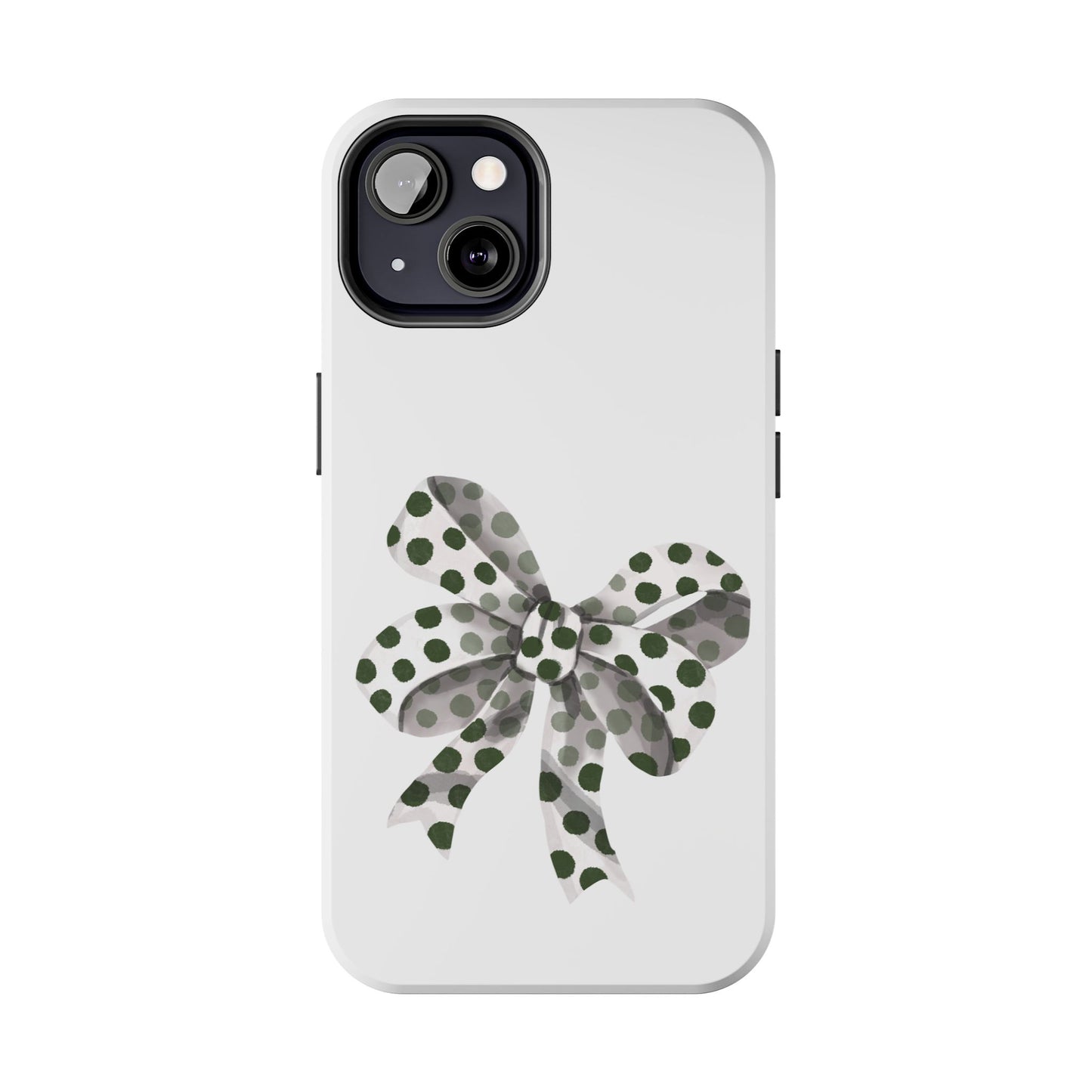 Polka dot bow / Tough Phone Cases