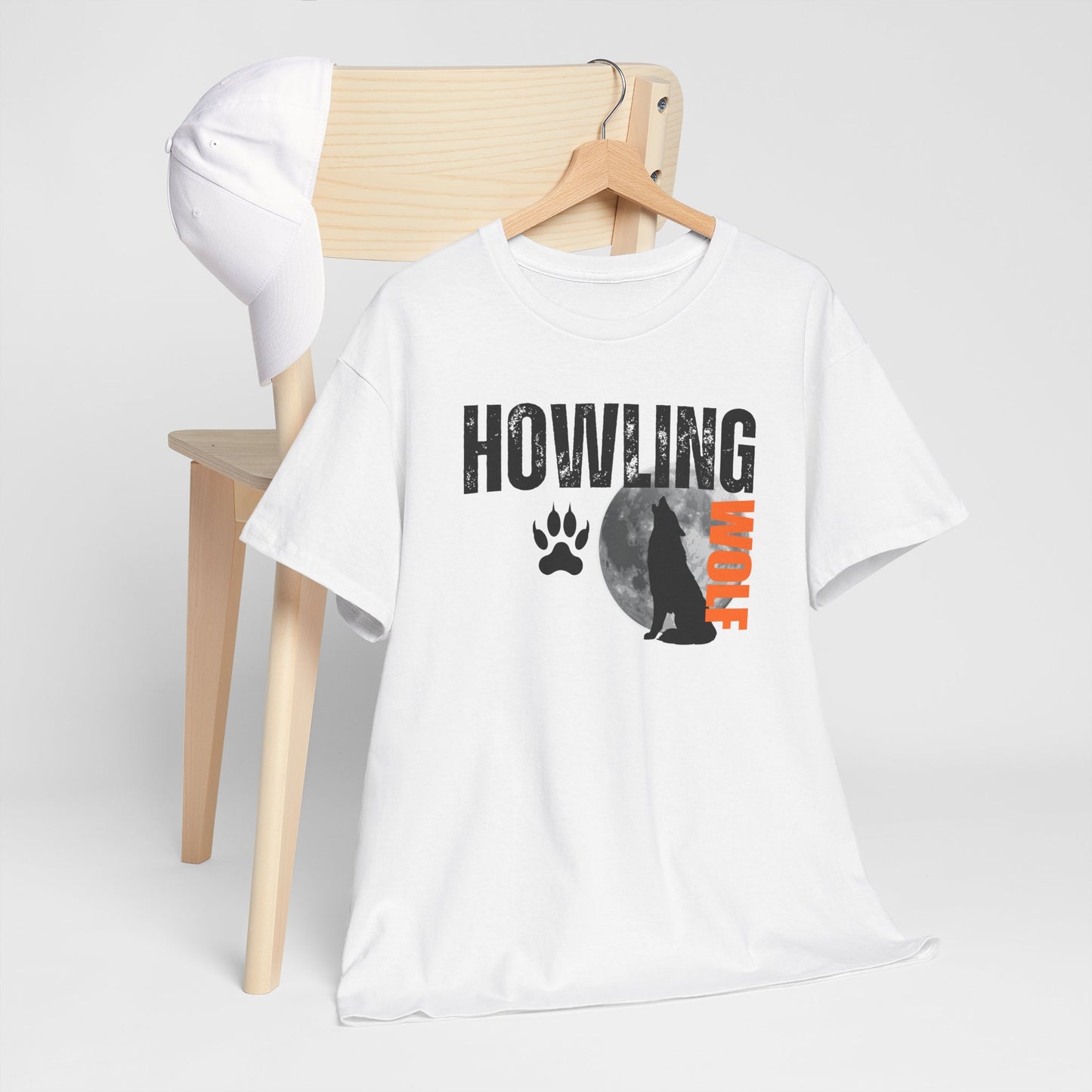 Howling Wolf Unisex Heavy Cotton Tee