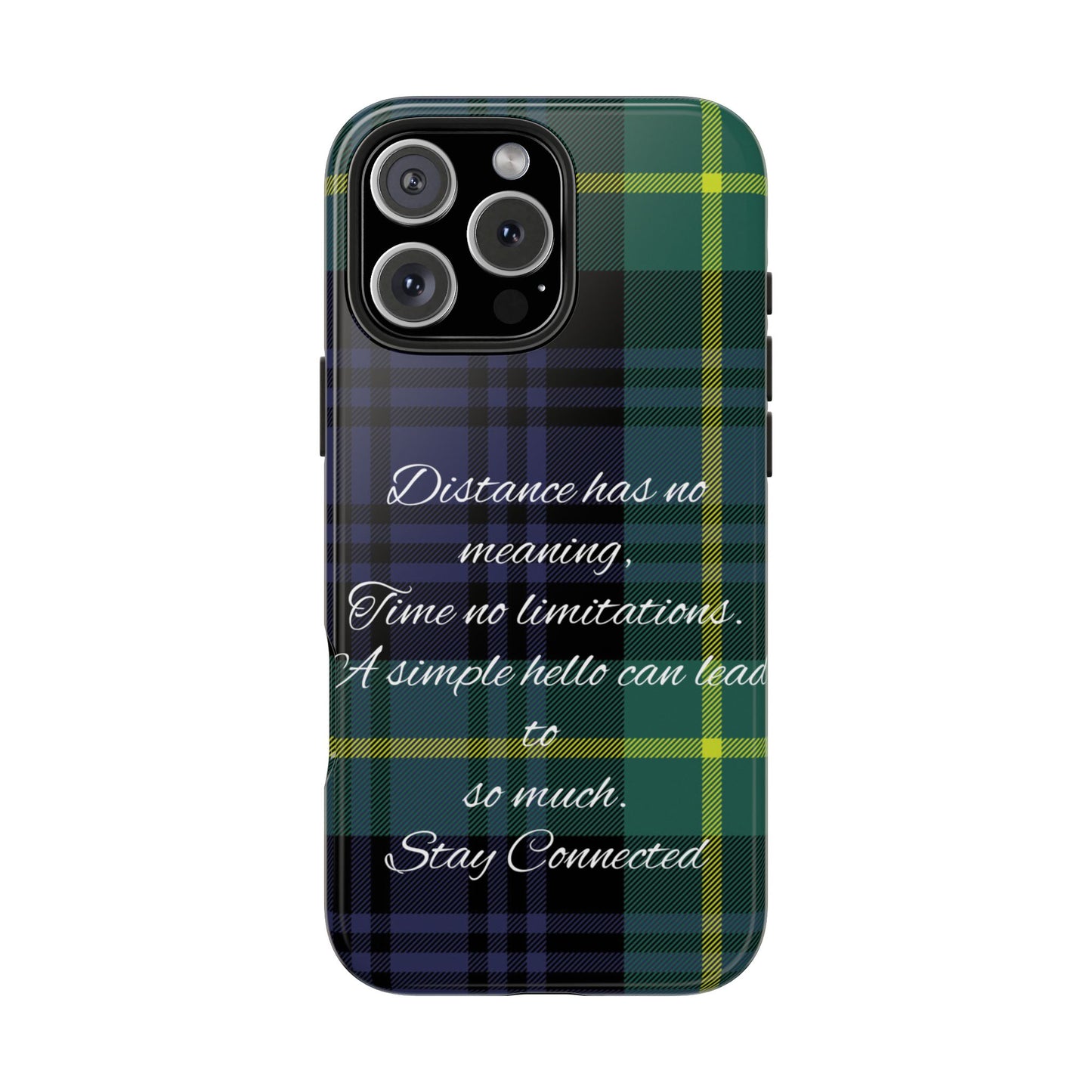 Green plaid version / Tough Phone Cases