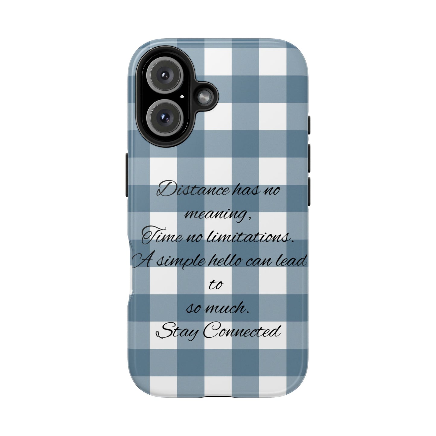 Blue checkered / Tough Phone Cases