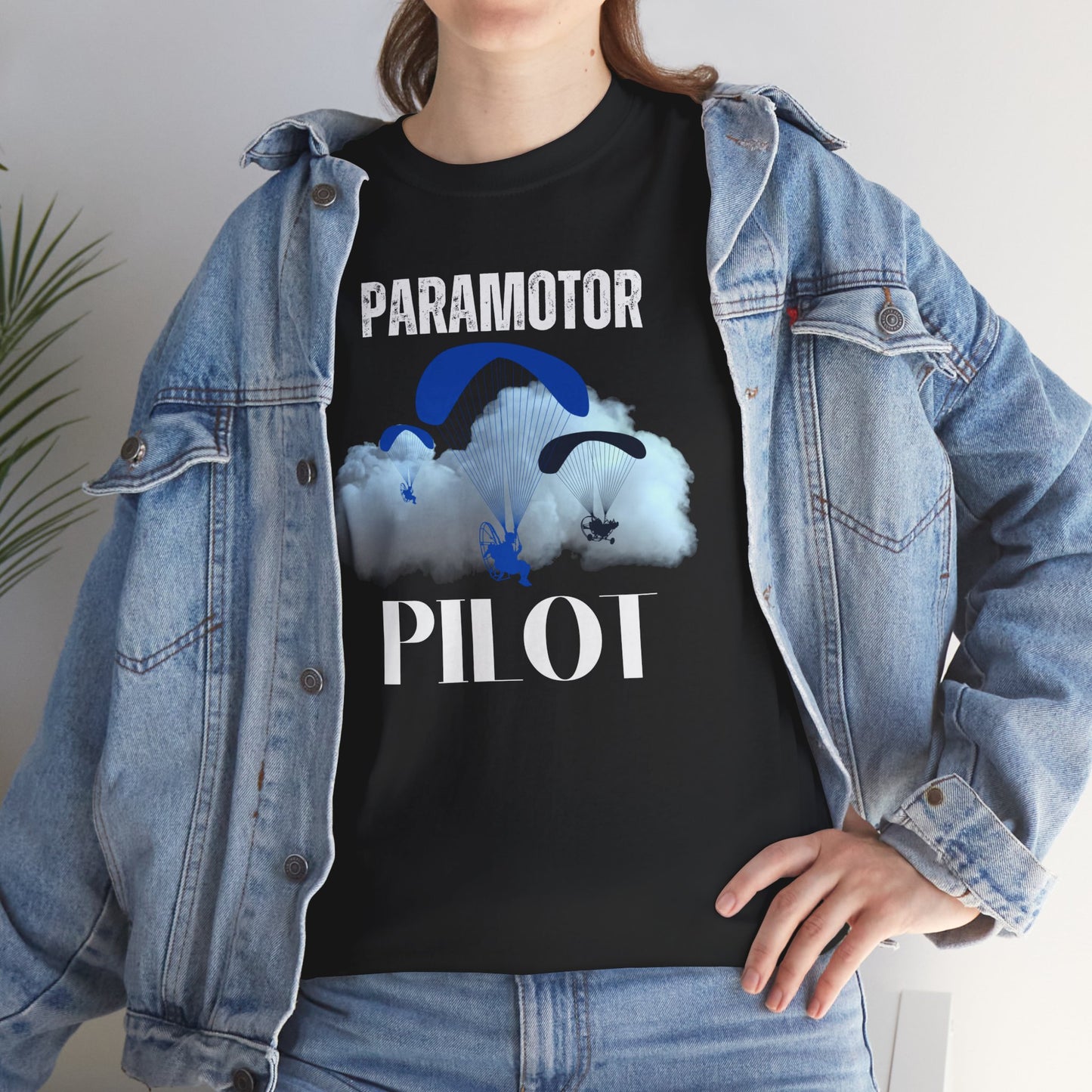 Paramotor Pilot Unisex Heavy Cotton Tee