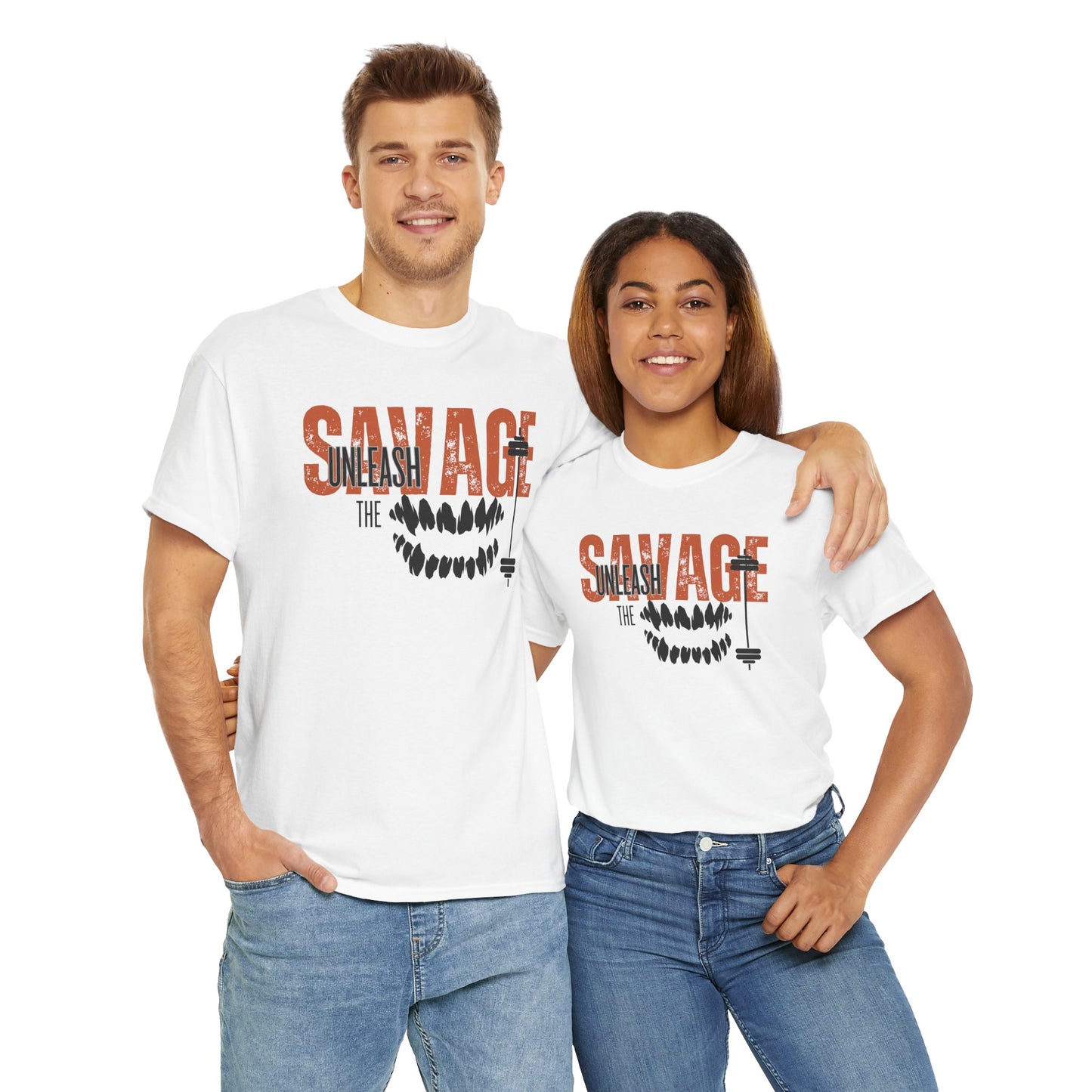 Unleash The Savage Unisex Heavy Cotton Tee