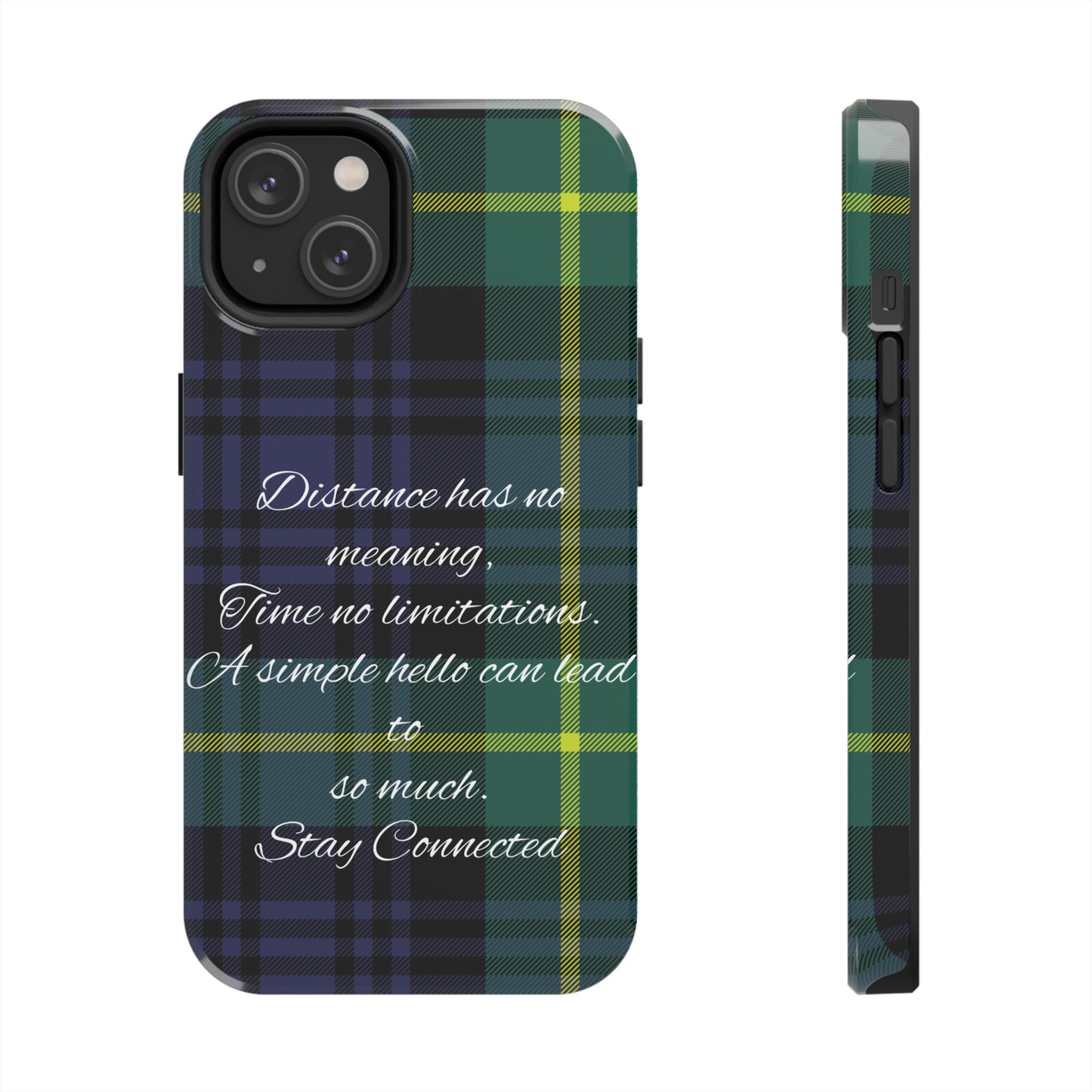 Green plaid version / Tough Phone Cases