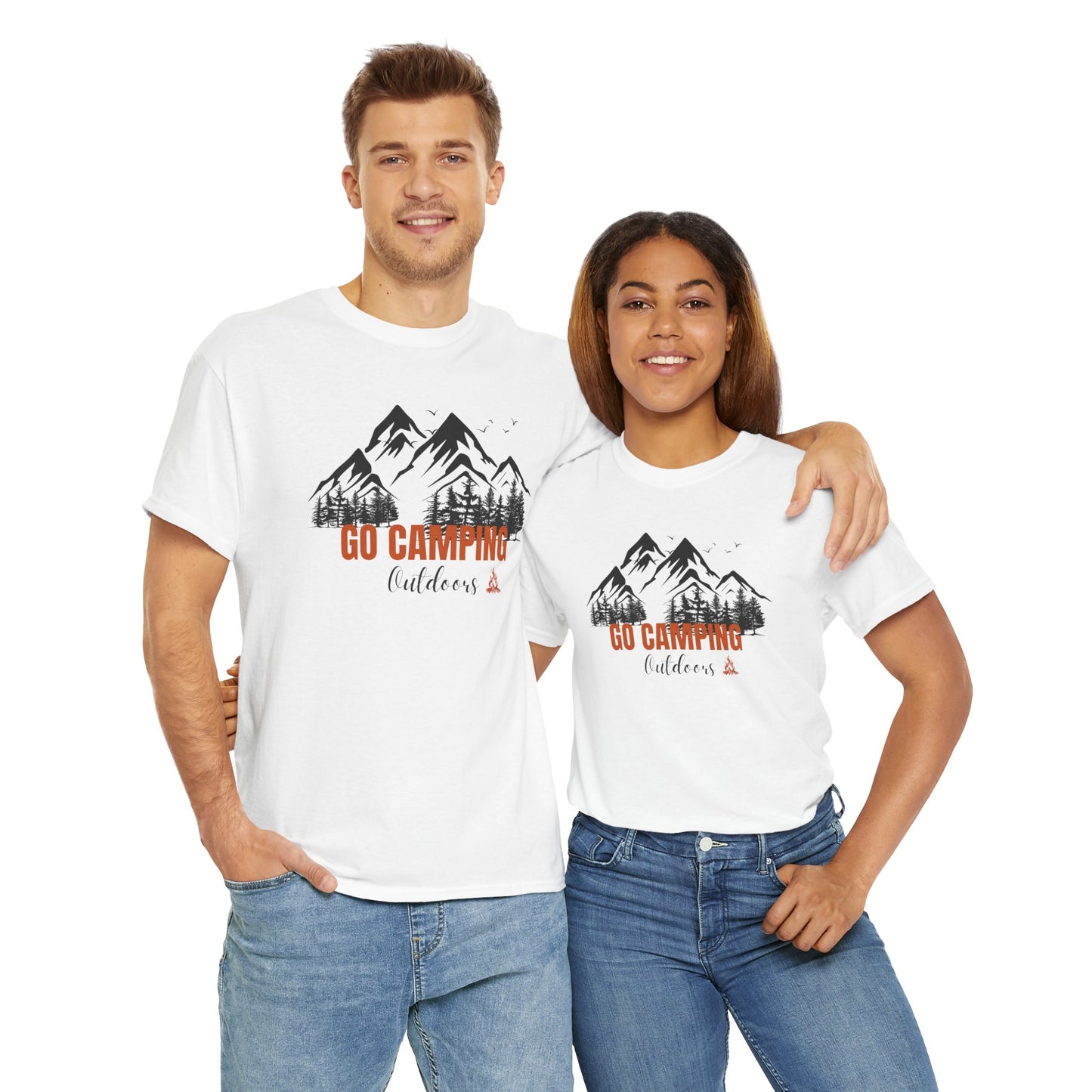 Go Camping Outdoors Unisex Heavy Cotton Tee