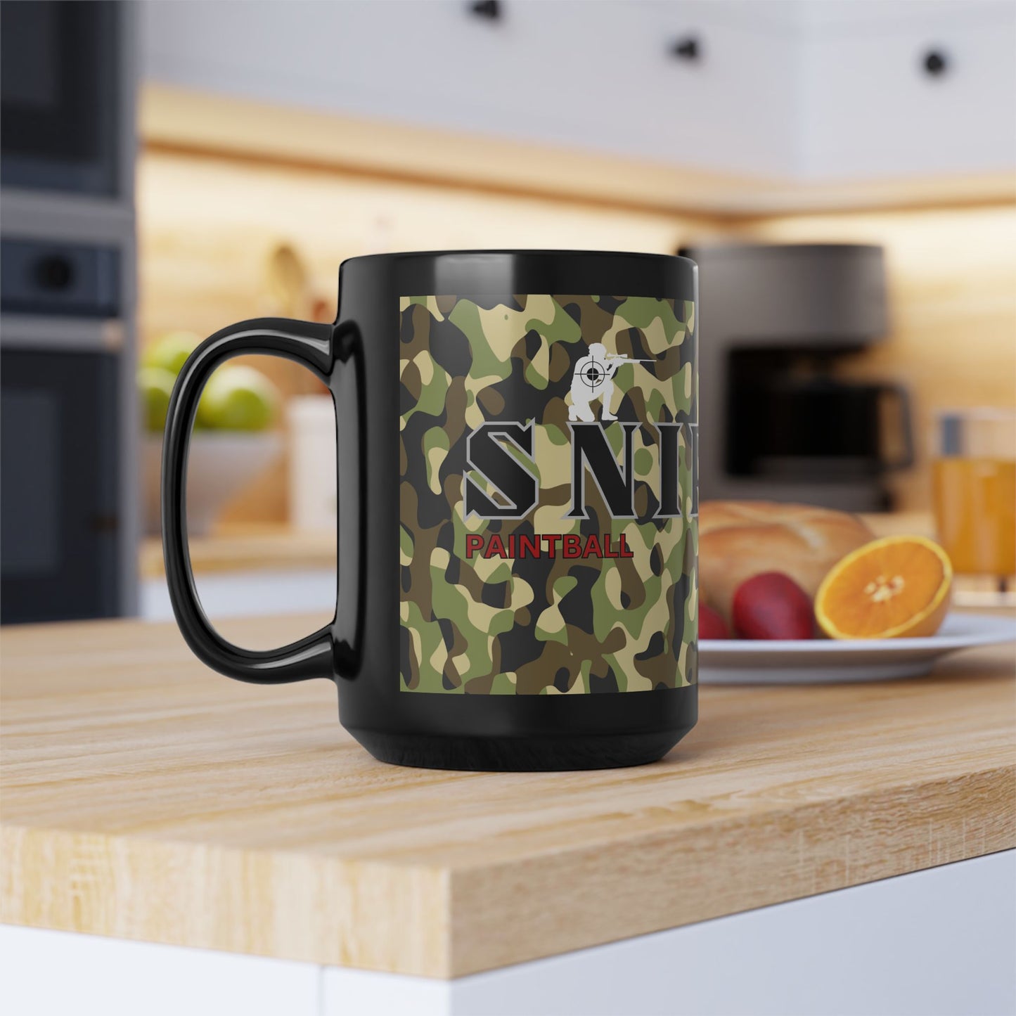 Sniper Paintball / Black Mug, 15oz