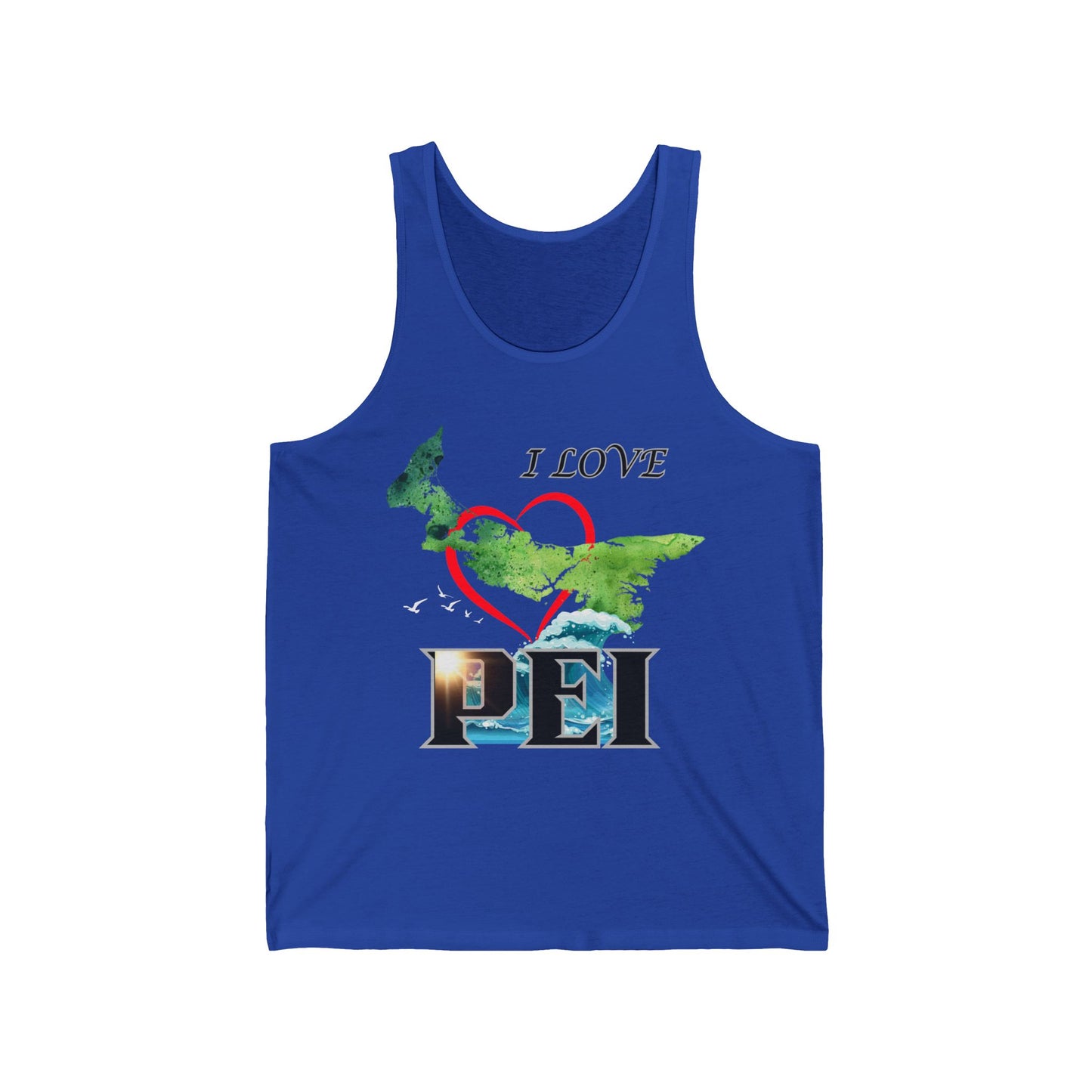 I Love PEI / Unisex Jersey Tank