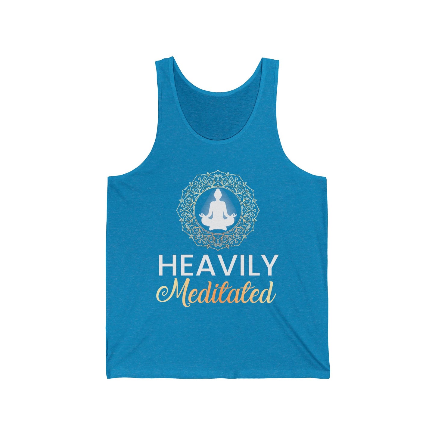 Heavily Meditated / Yoga / Unisex Jersey Tank