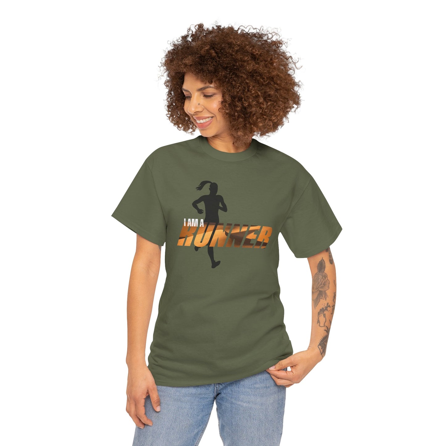 I am a Runner Unisex Heavy Cotton Tee