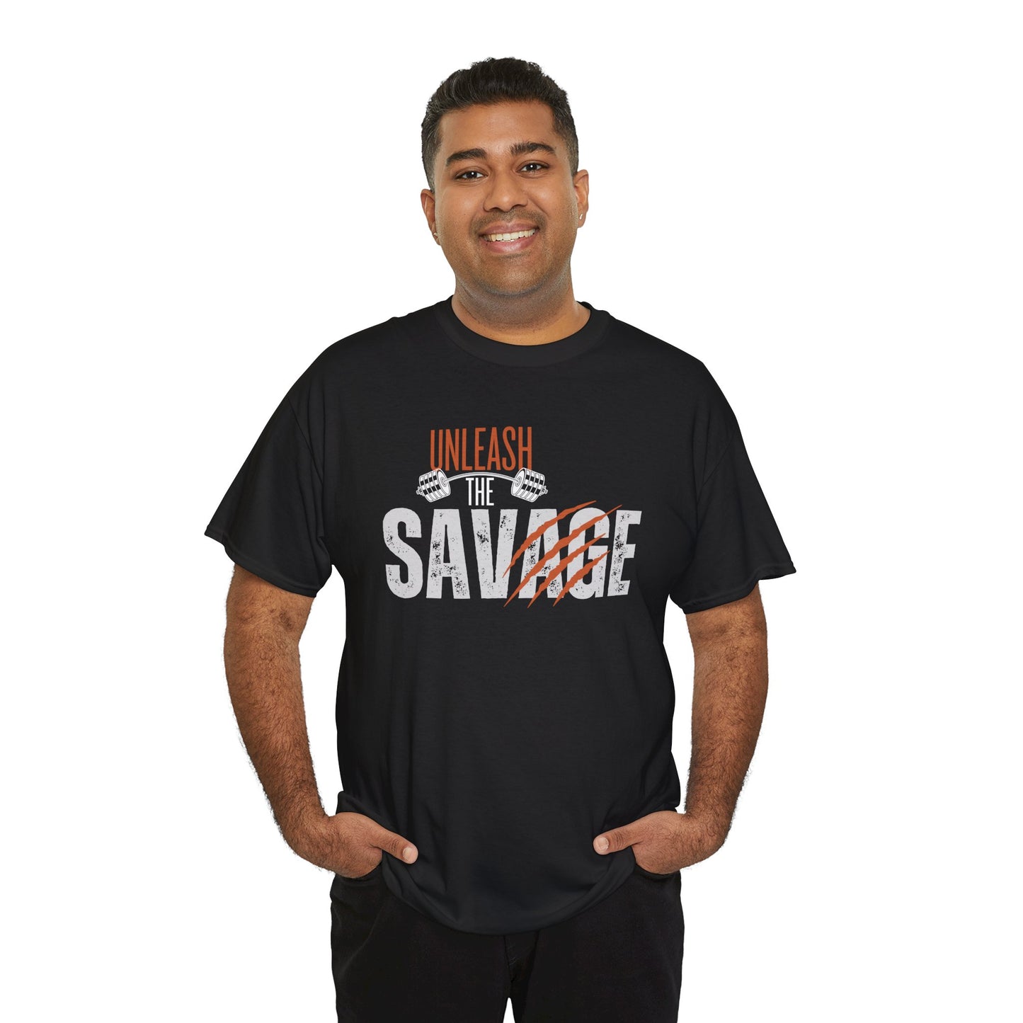 Unleash the Savage Unisex Heavy Cotton Tee