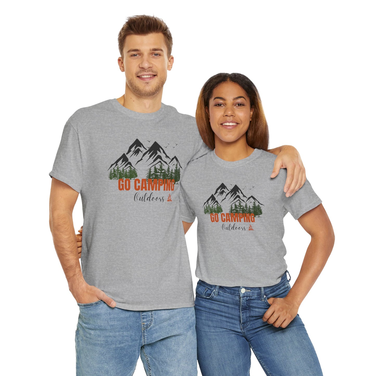 Go Camping Outdoors Unisex Heavy Cotton Tee