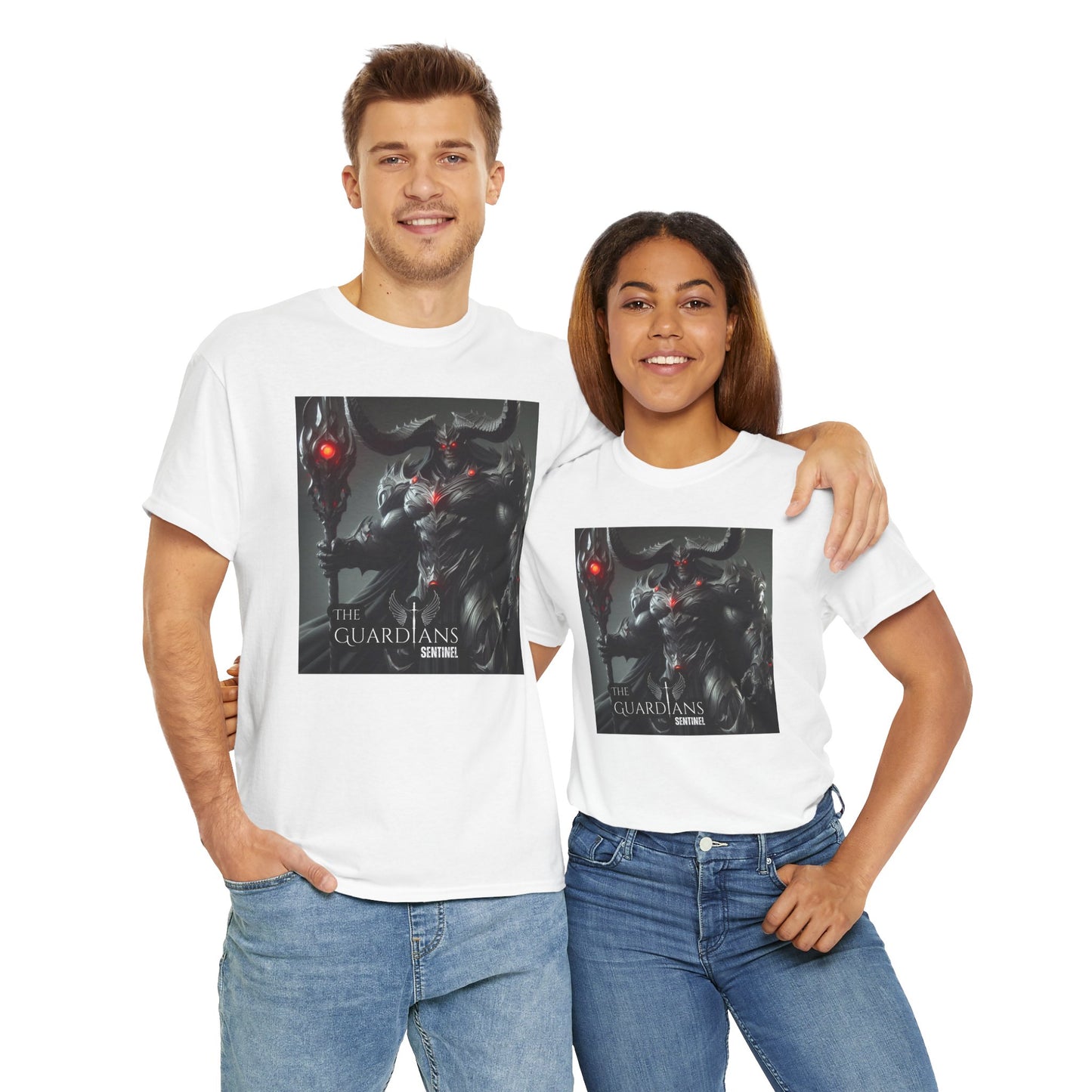 The Guardians Sentinel / Elite Unisex Heavy Cotton Tee (Made with AI)