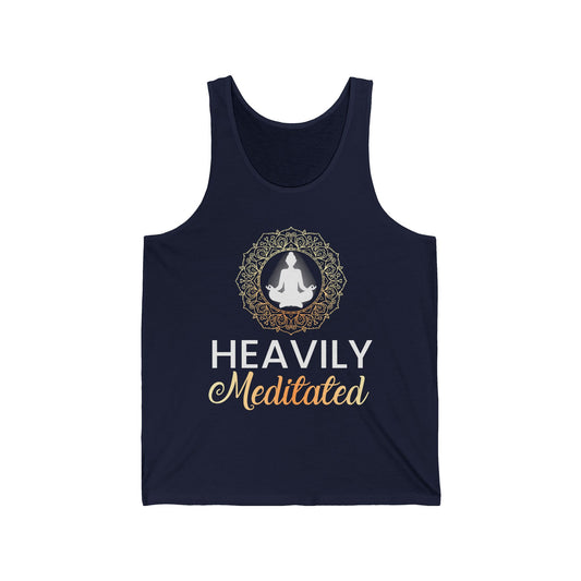 Heavily Meditated / Yoga / Unisex Jersey Tank