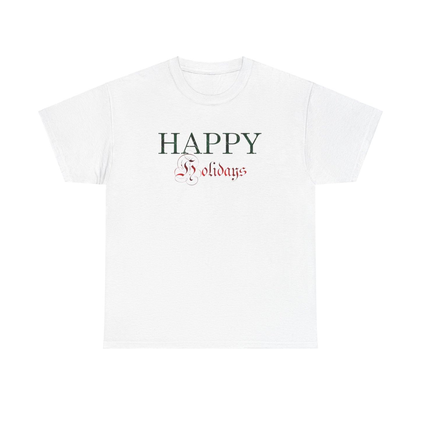 Happy Holidays Unisex Heavy Cotton Tee