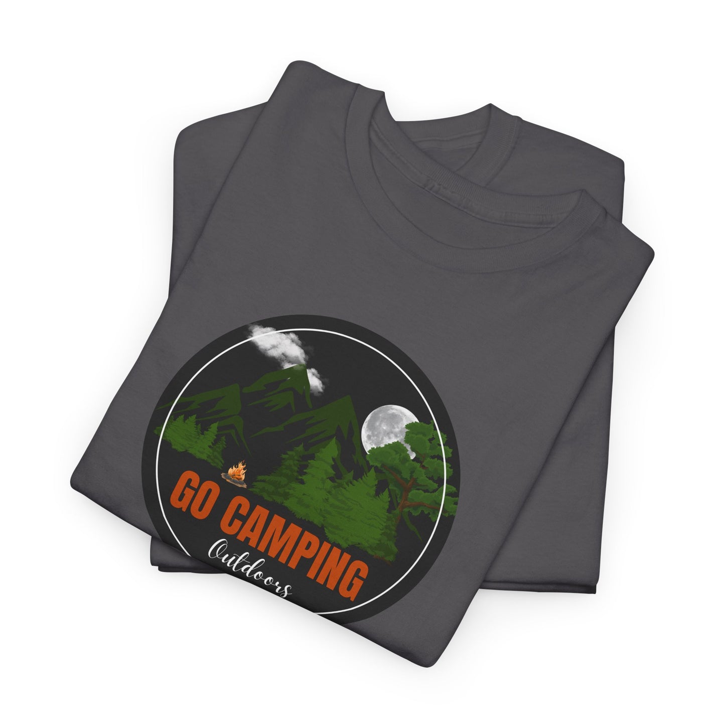 Go Camping Outdoors Unisex Heavy Cotton Tee