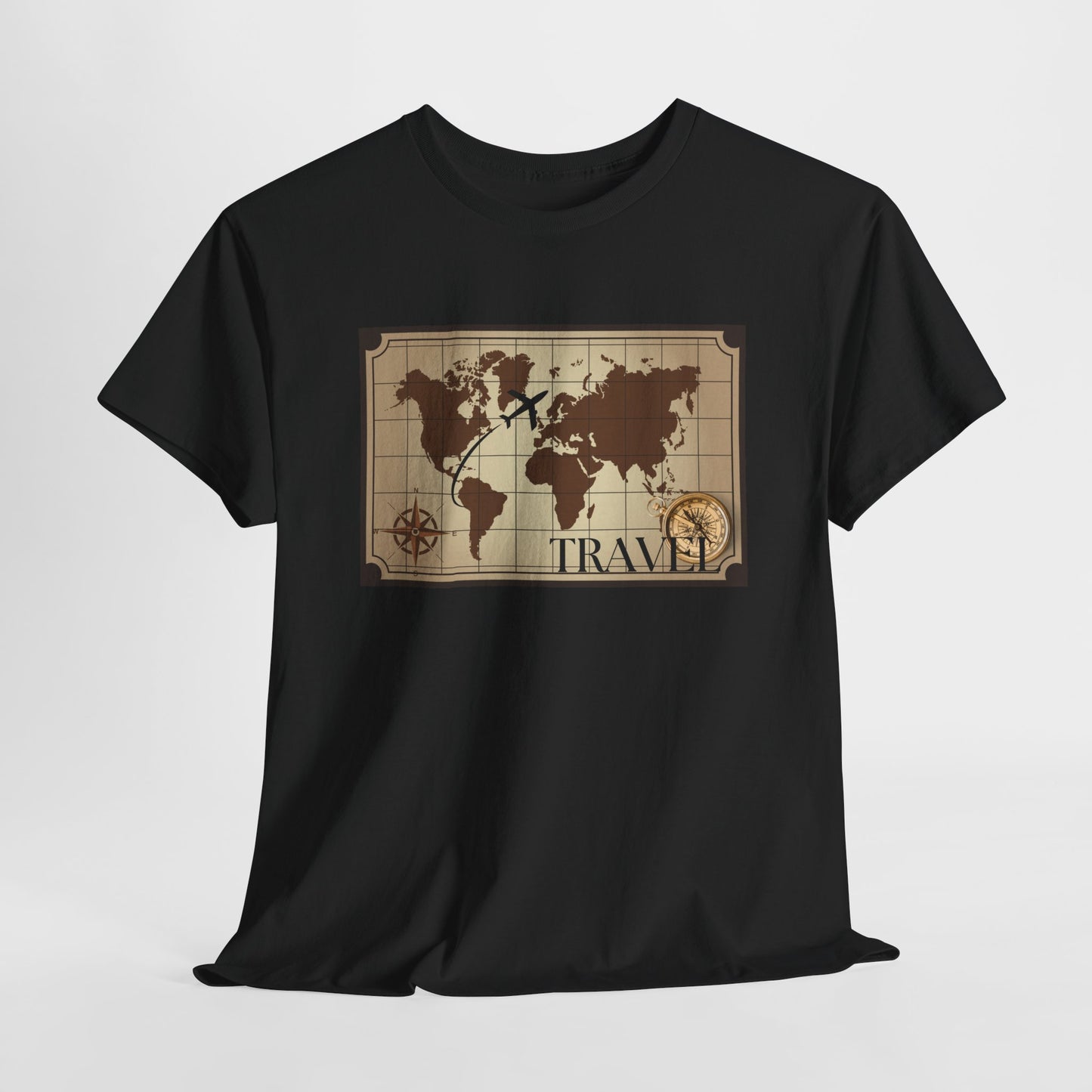 Travel Unisex Heavy Cotton Tee (Made with AI)