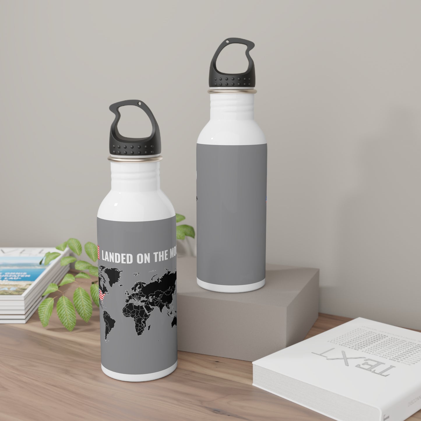 Landed on the moon / Stainless Steel Water Bottle