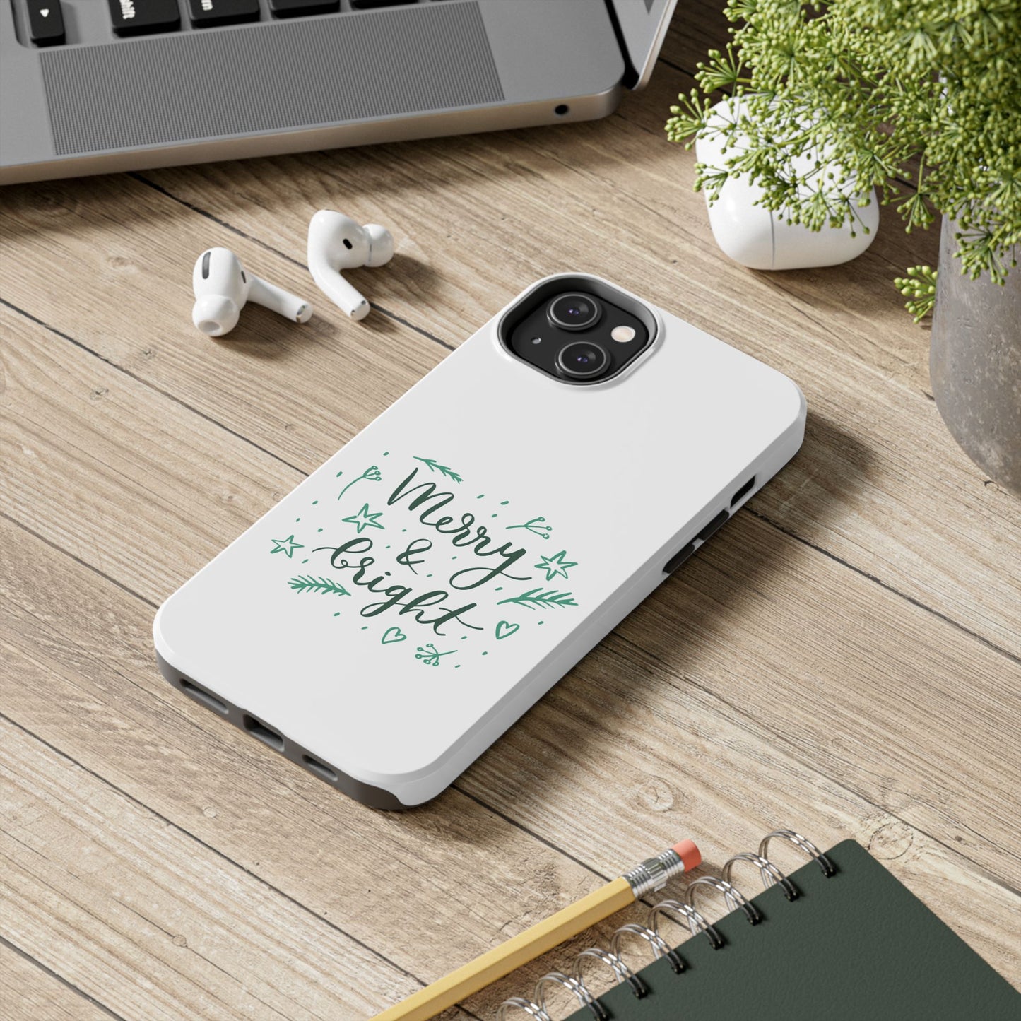 Merry and Bright (Christmas) / Tough Phone Cases