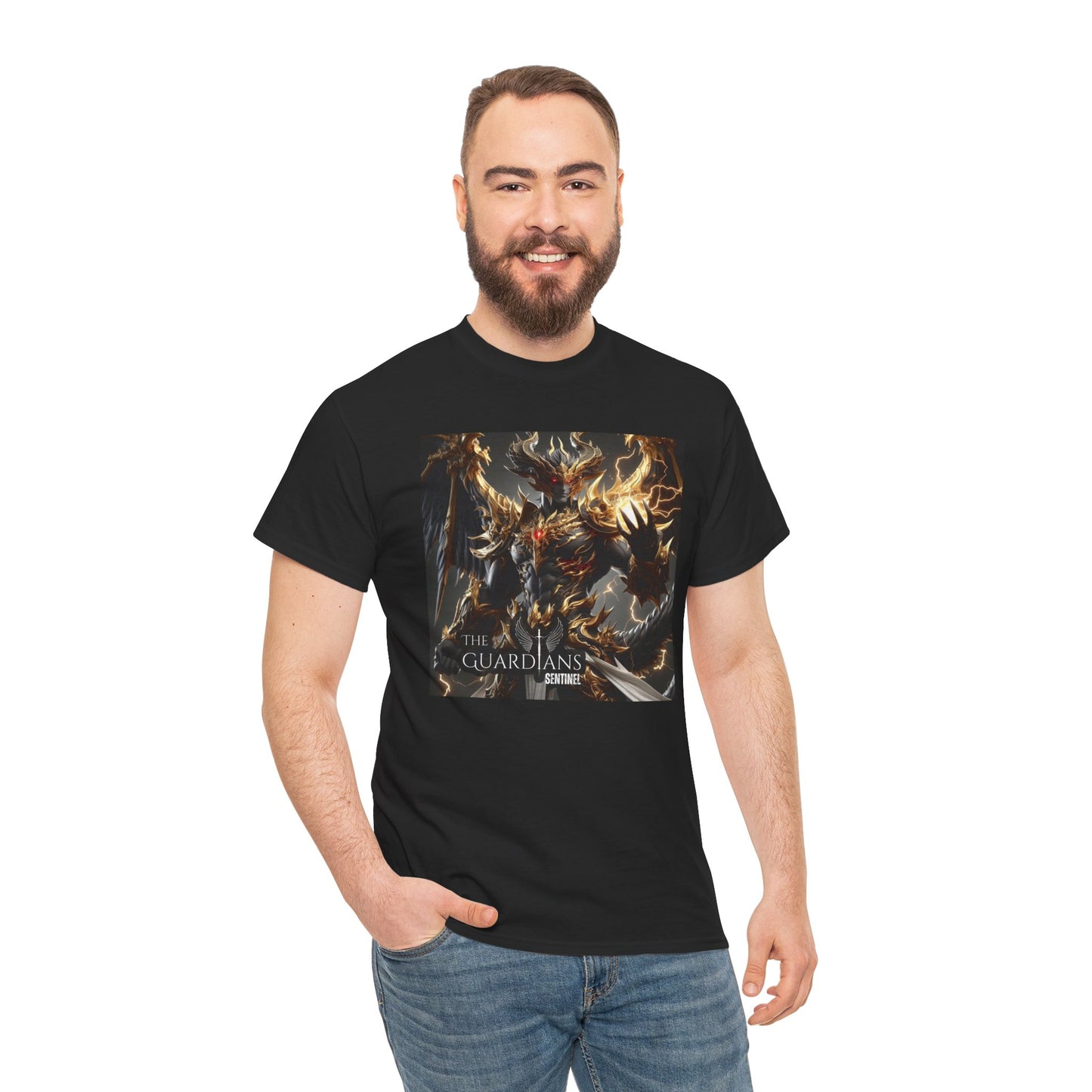 The Guardians Sentinel / Elite Unisex Heavy Cotton Tee (Made with AI)