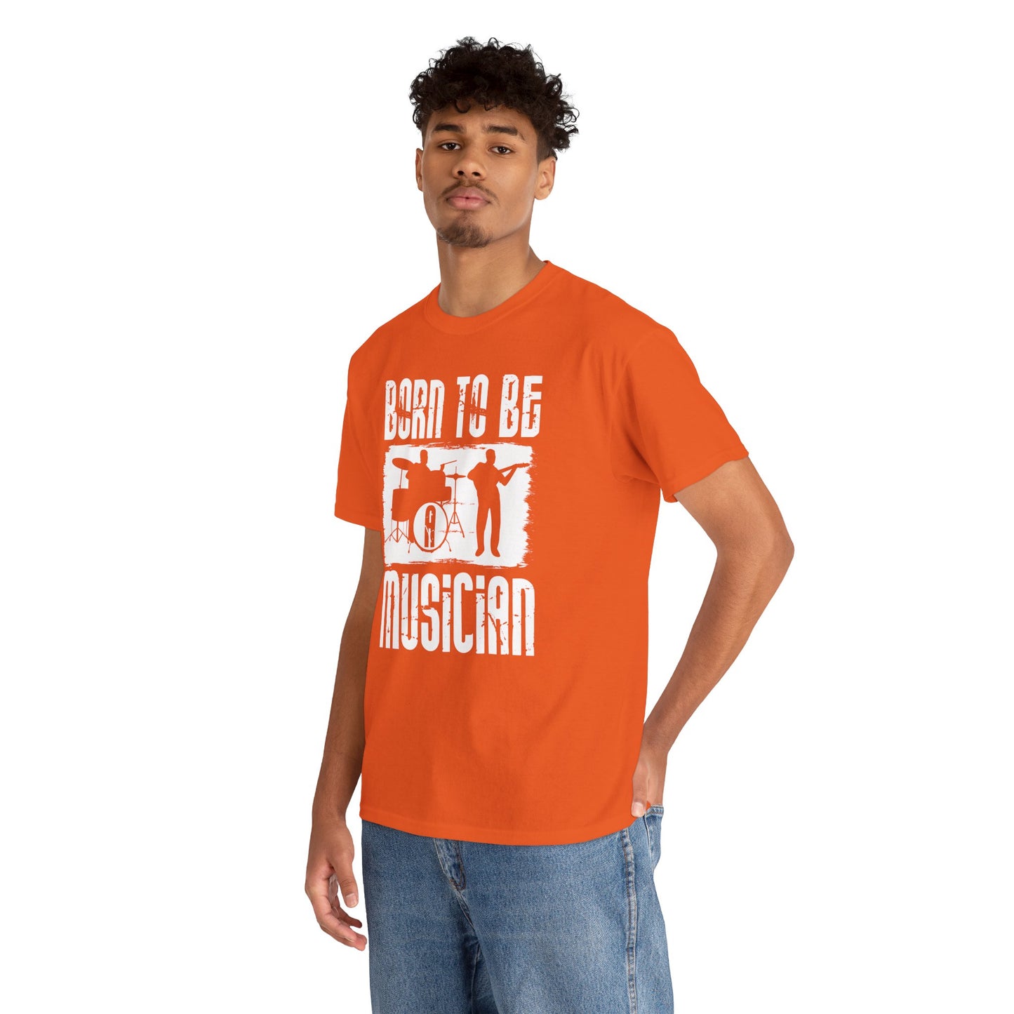 Born to be a Musician Unisex Heavy Cotton Tee